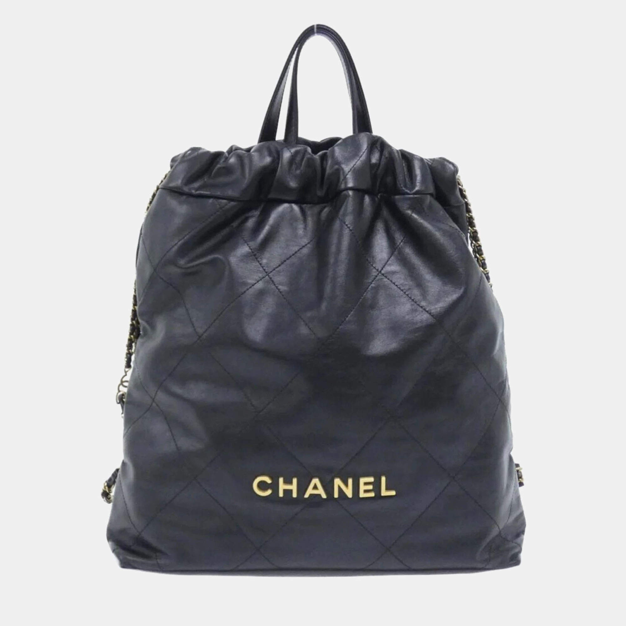 Pre Owned Chanel 22 Line Backpack