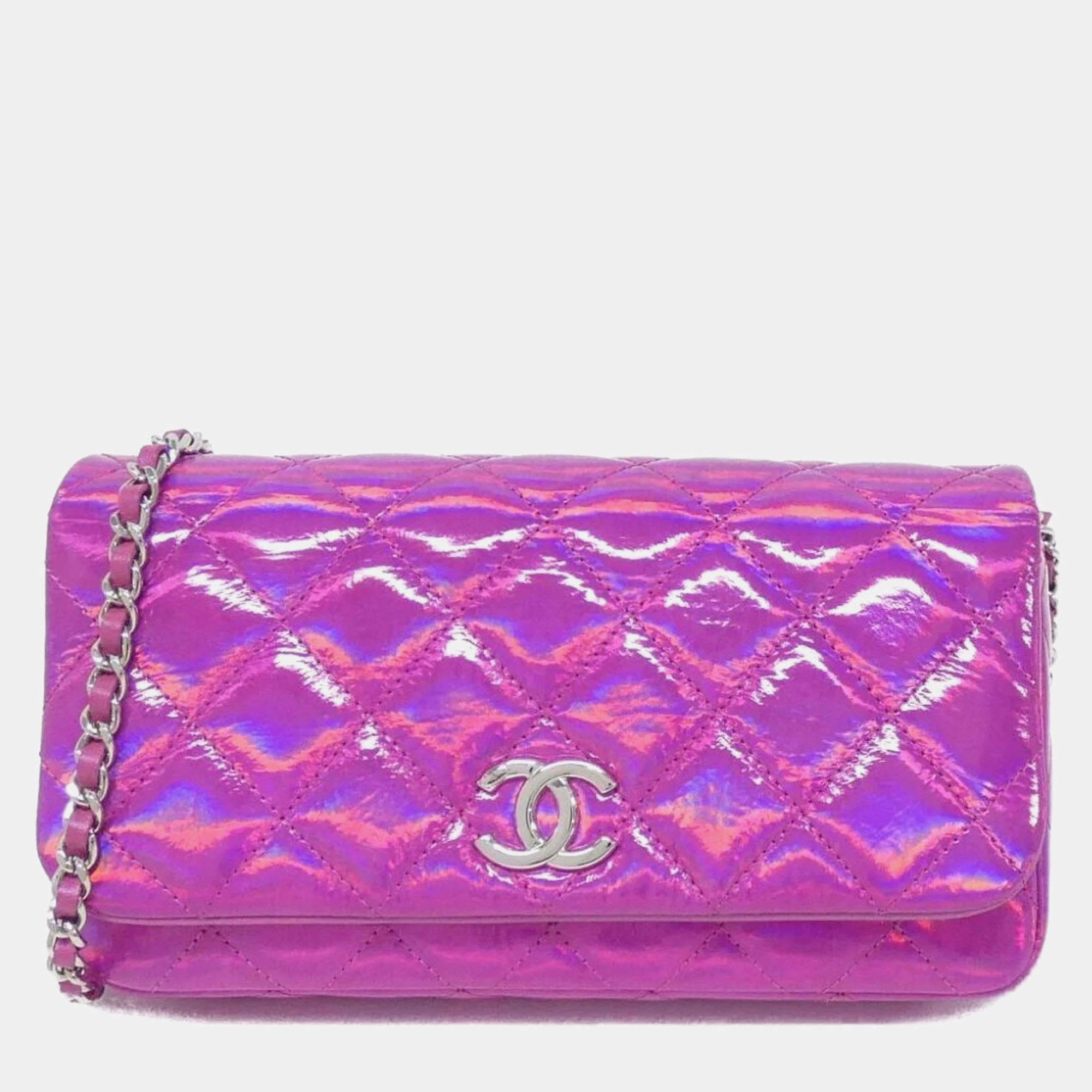 مملوكة مسبقًا حقيبة شانيل كتف جلد زهري