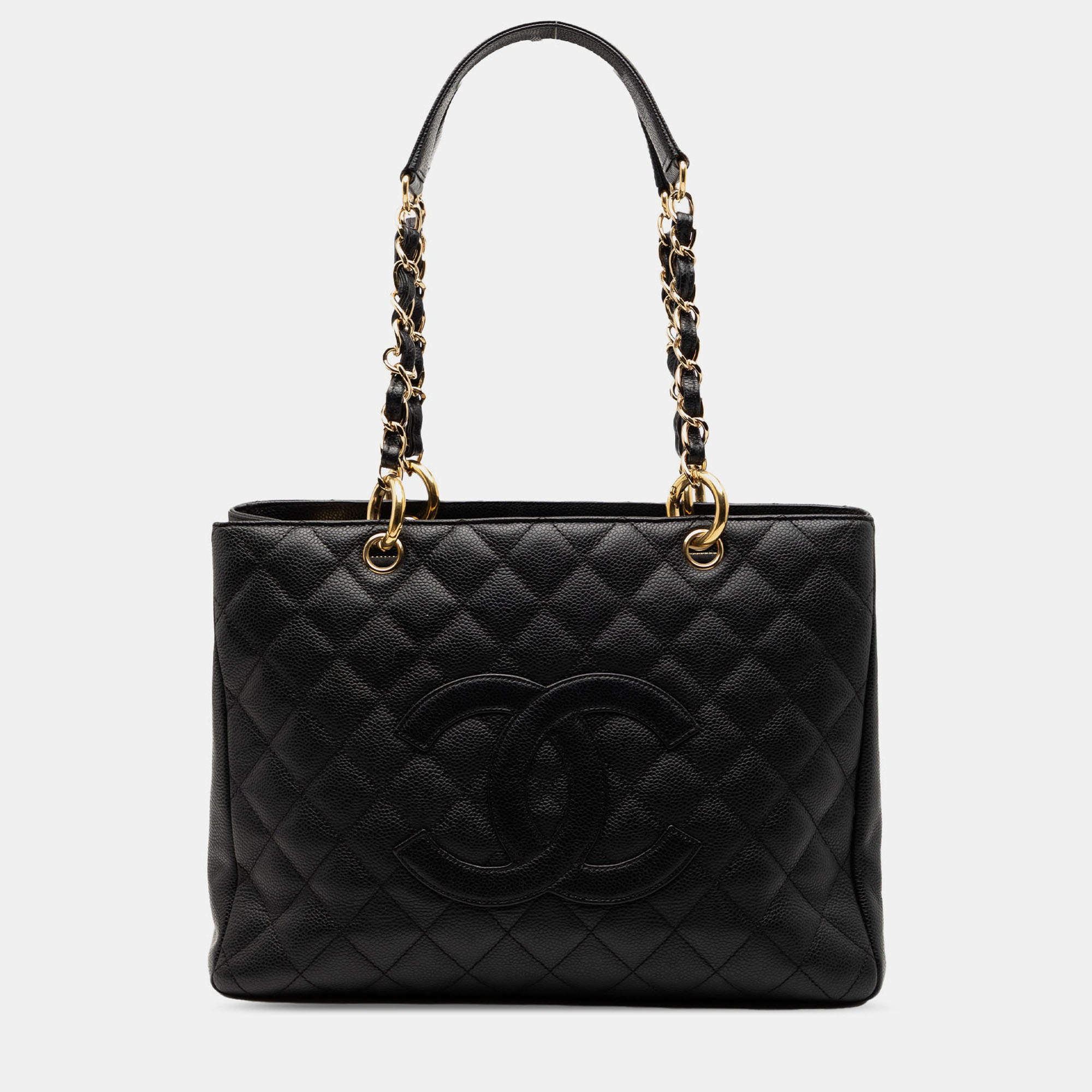 مملوكة مسبقًا Chanel Black Caviar Grand Shopping Tote