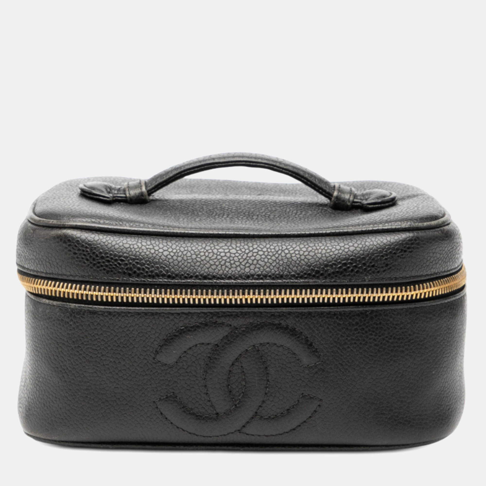 Pre Owned حقيبة شانيل فانتي كافيار سي سي سوداء