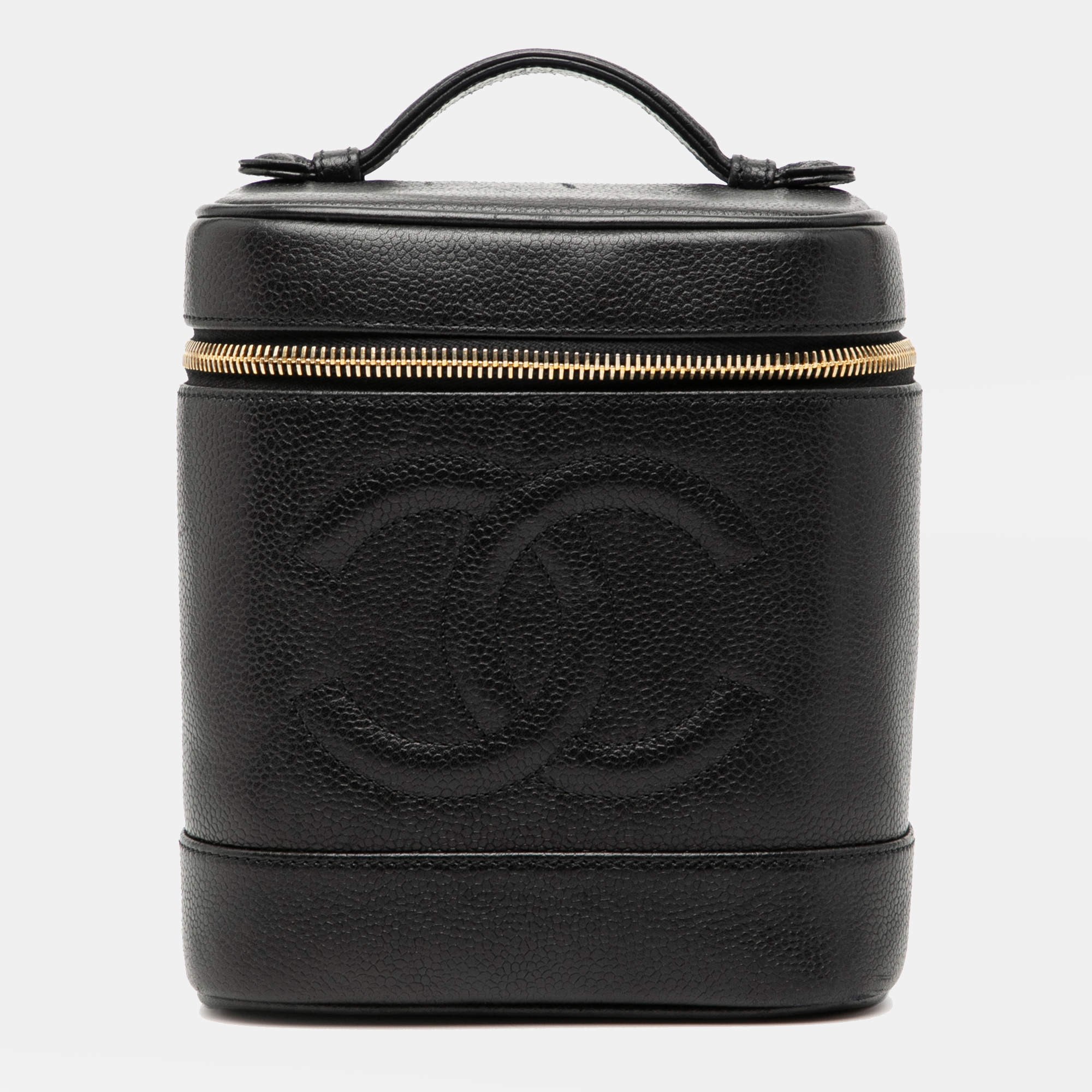 مملوكة مسبقًا حقيبة شانيل فانيتي كافيار CC سوداء