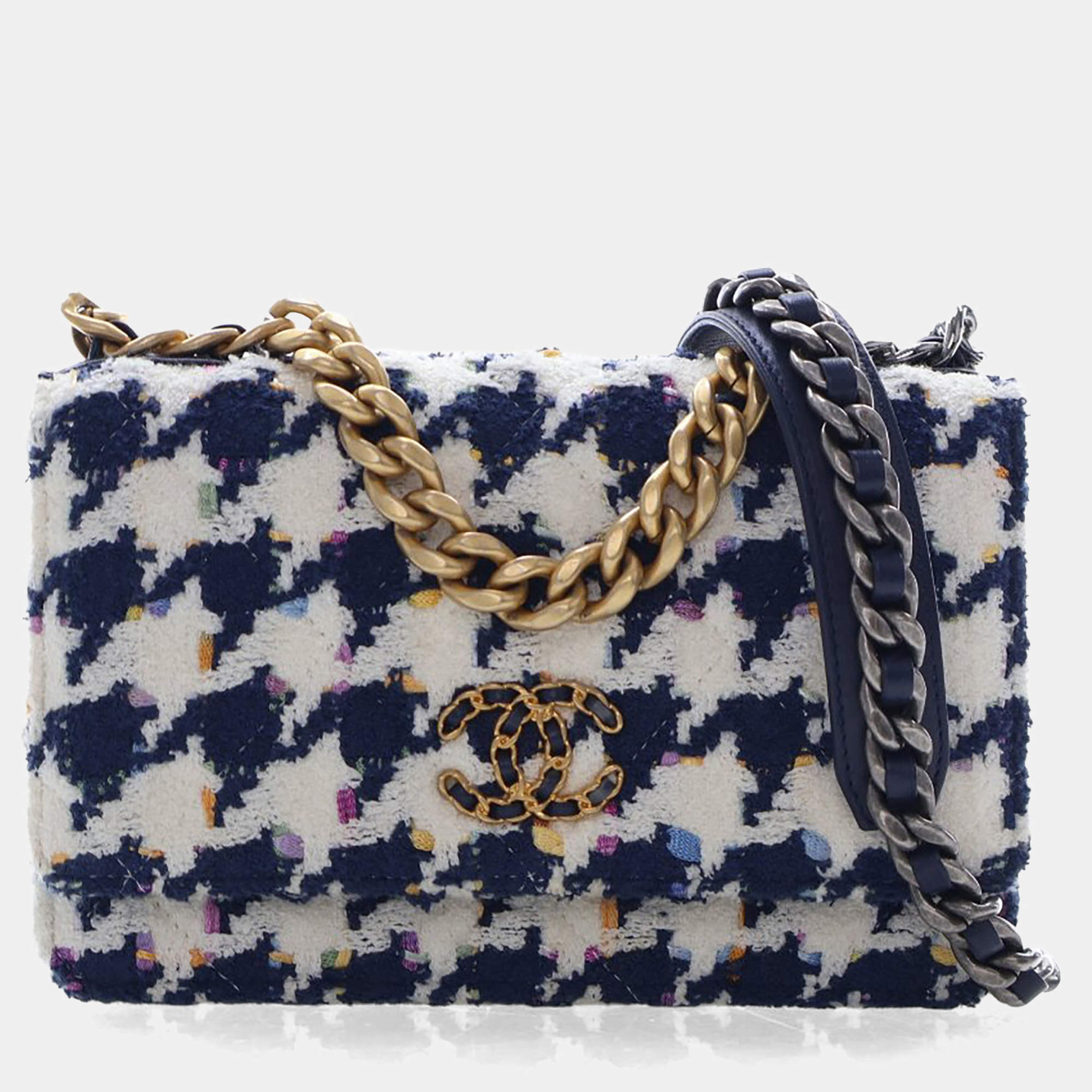 مملوكة مسبقًا محفظة بسلسلة تويد 19 شانيل