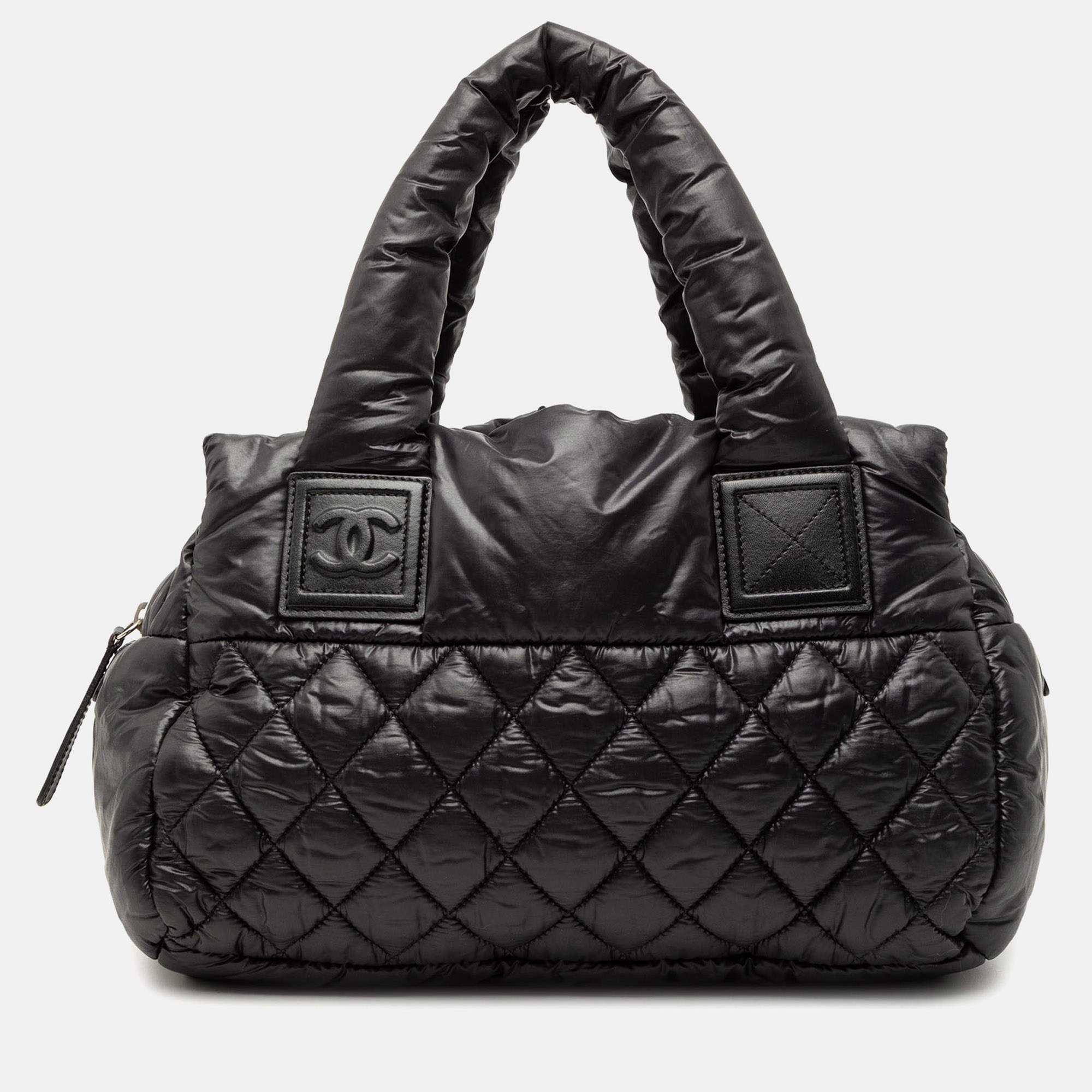 مملوكة مسبقًا حقيبة شانيل كوكو كوكوون نايلون مبطن سوداء صغيرة