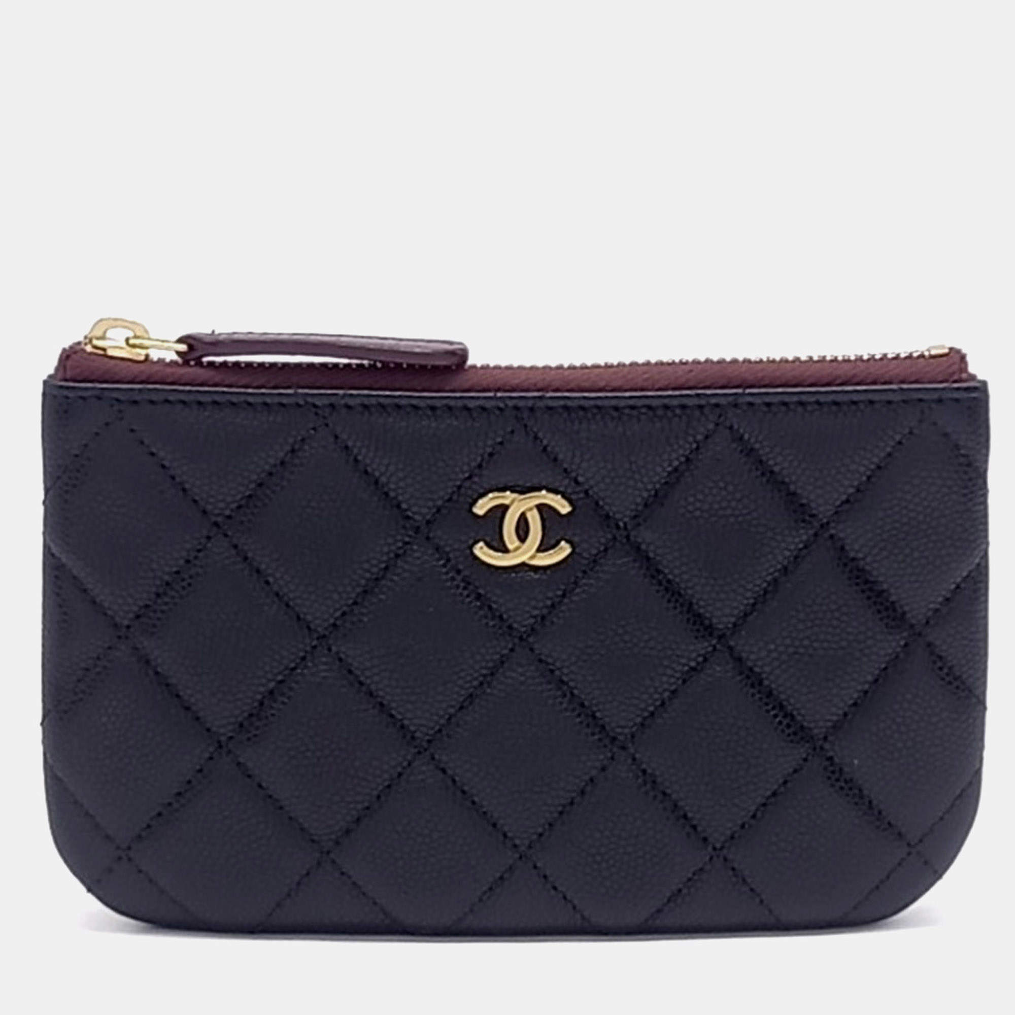 Pre Owned Chanel Caviar Pouch AP4020