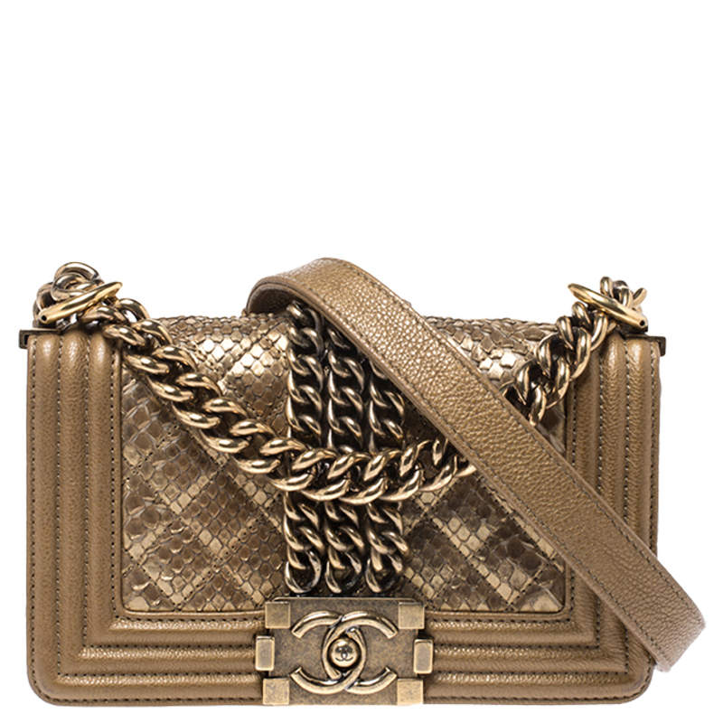 Chanel Boy Wallet On Chain Pink With Gold Hardware Preowned In Dustbag  WA001  lupongovph