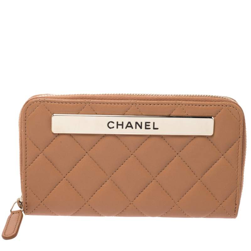 chanel brown wallet