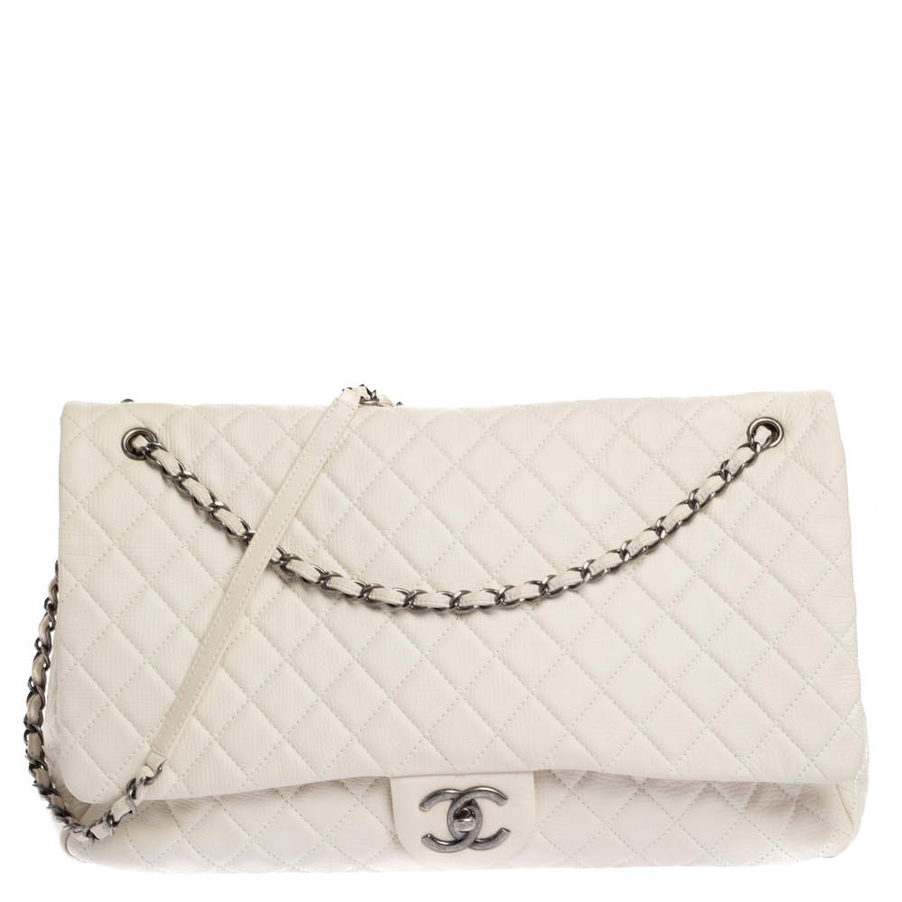 Chanel Off White Leather Large XXL Bag Chanel | TLC