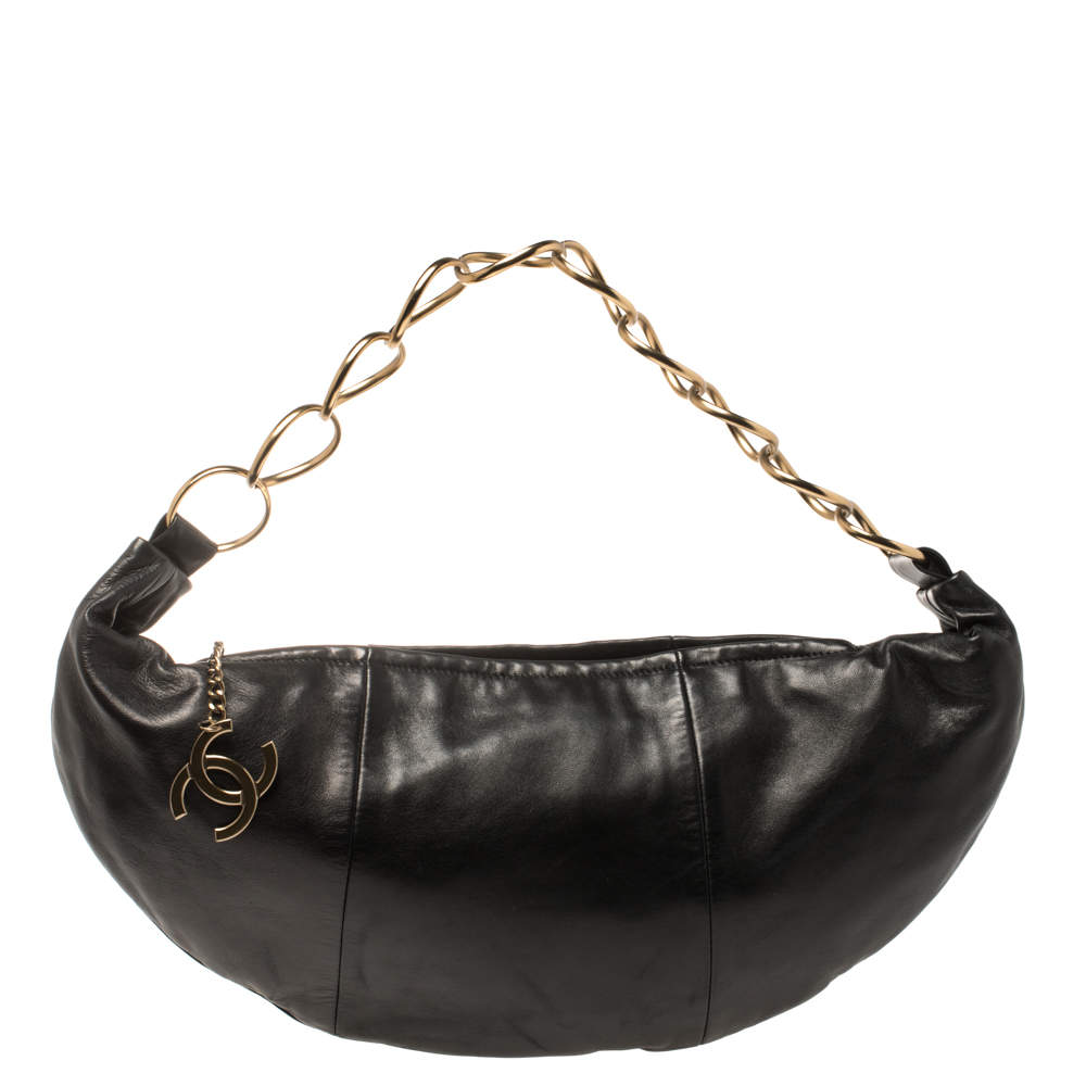 Chanel LEATHER CAVIAR 31 CHAIN HANDLE HOBO BAG Black ref.45942 - Joli  Closet
