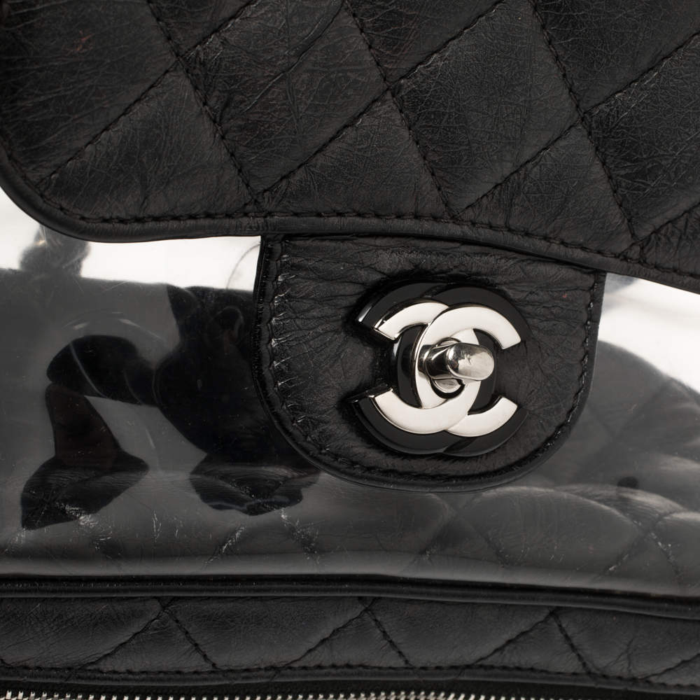 Chanel Black Quilted Leather and PVC Aquarium Backpack Chanel | TLC