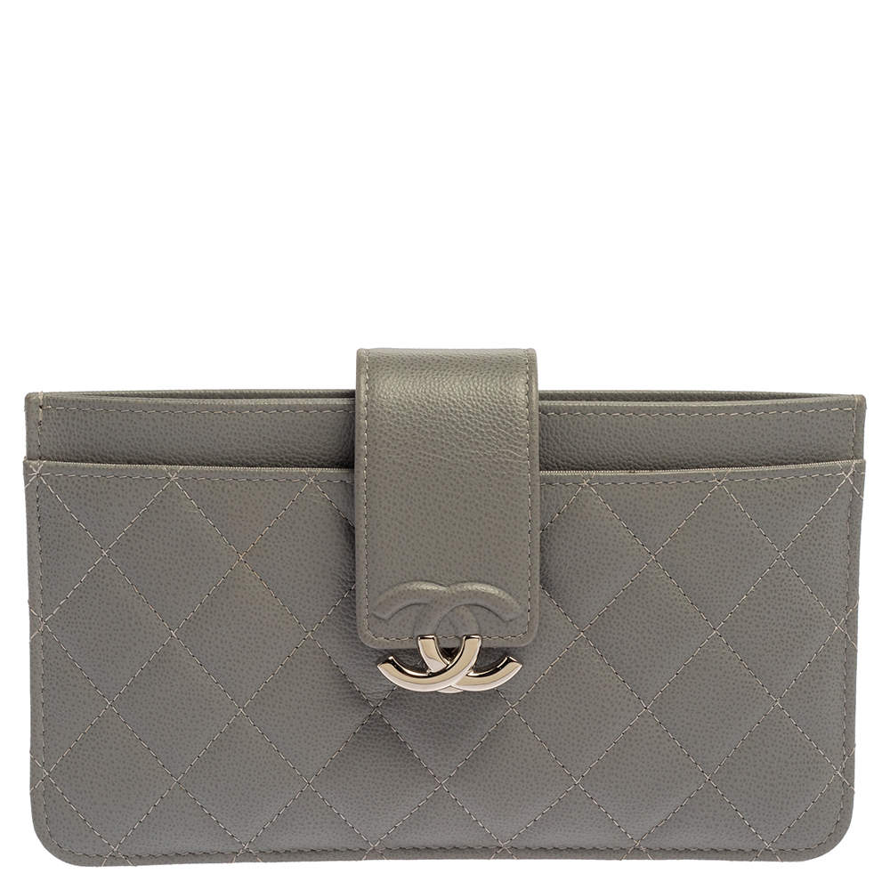 Chanel Quilted Leather Small CC Box Pouch