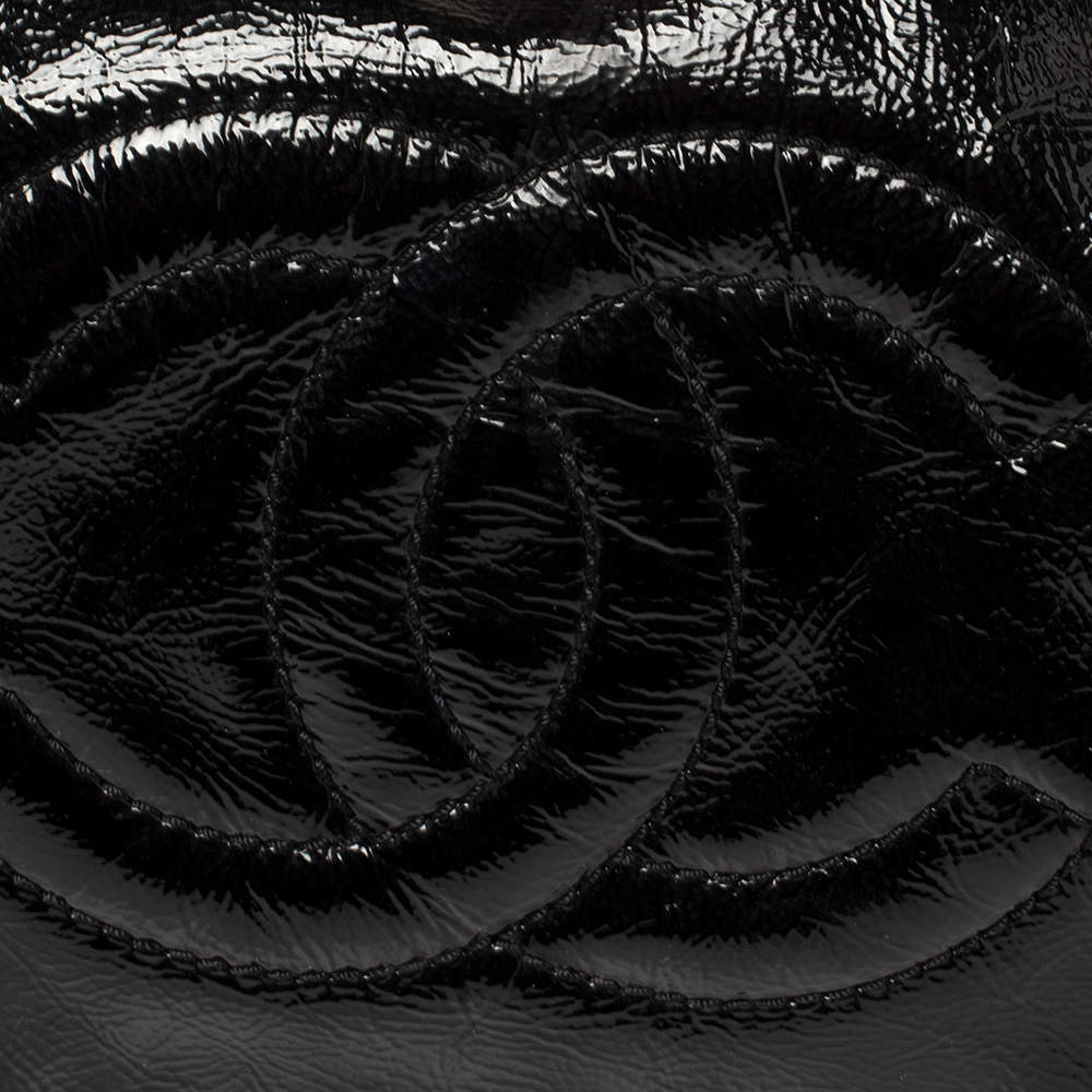 Chanel Patent Luxe Ligne Accordion Flap Bag - Black Shoulder Bags, Handbags  - CHA854093