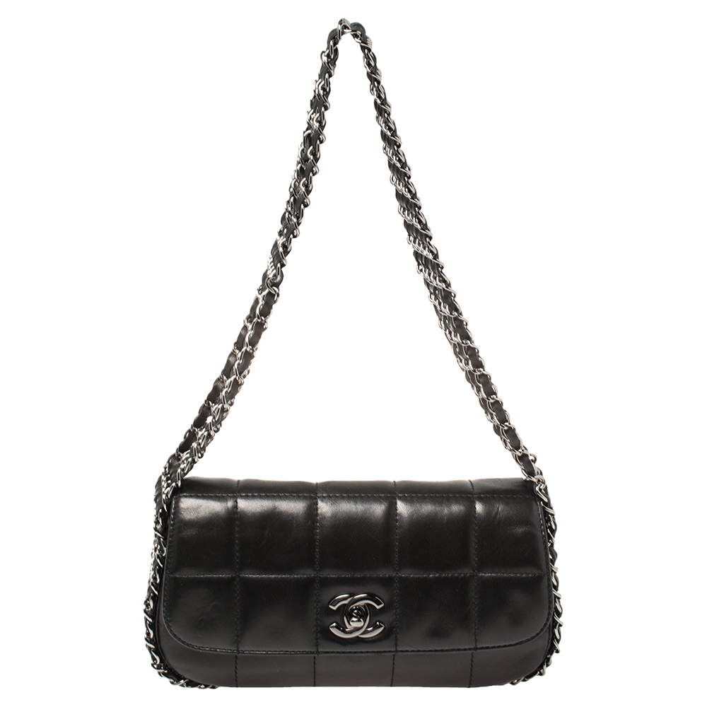 Chanel Square Quilt EW Flap Bag  Pink Shoulder Bags Handbags  CHA704793   The RealReal