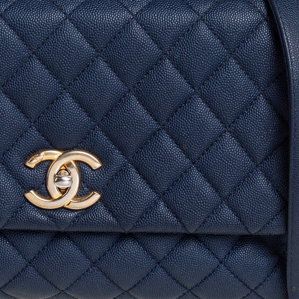 Coco handle leather handbag Chanel Burgundy in Leather - 33279391