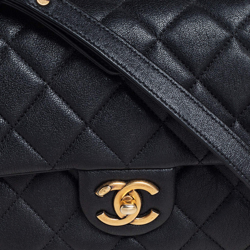Trapezio leather crossbody bag Chanel Black in Leather - 31481317