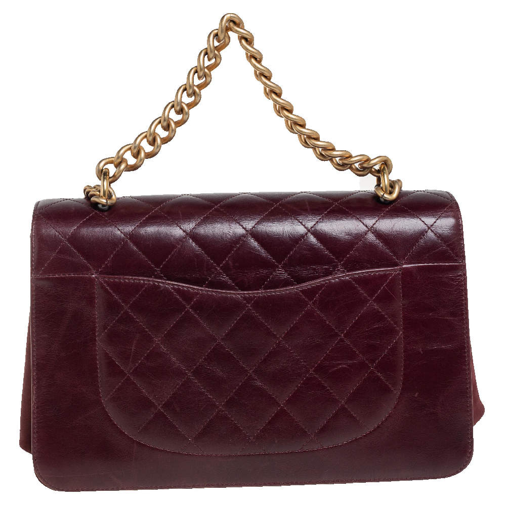 Chanel straight lined online flap bag