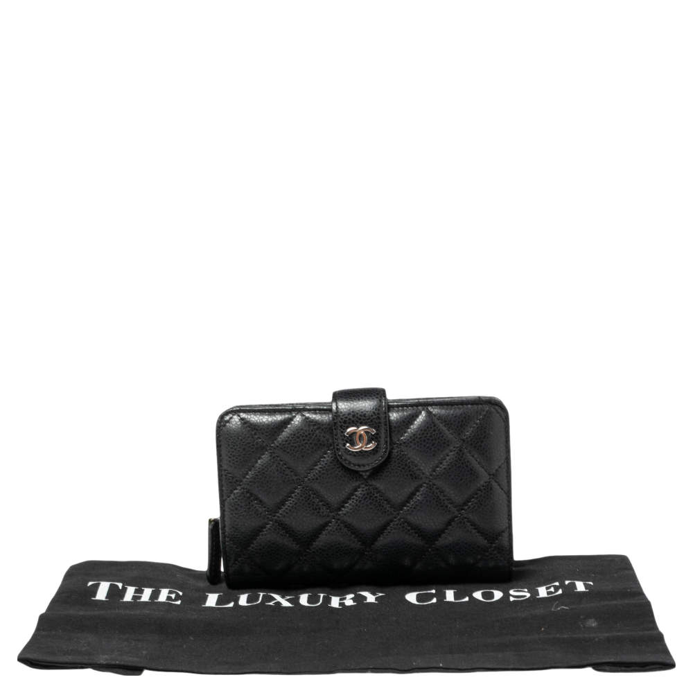 Chanel L-Zip CC Leather Pocket Wallet