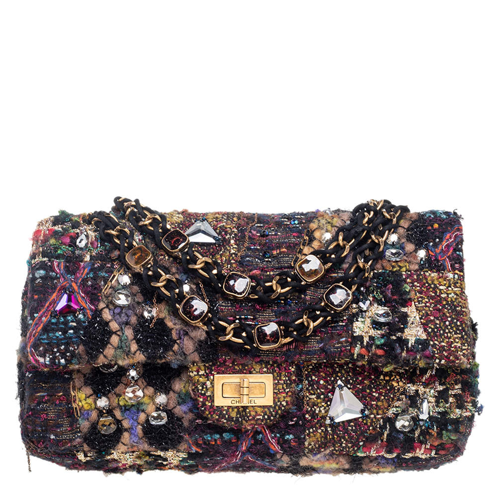 Chanel Multicolor Tweed Embellished Limited Edition Paris Byzance ...