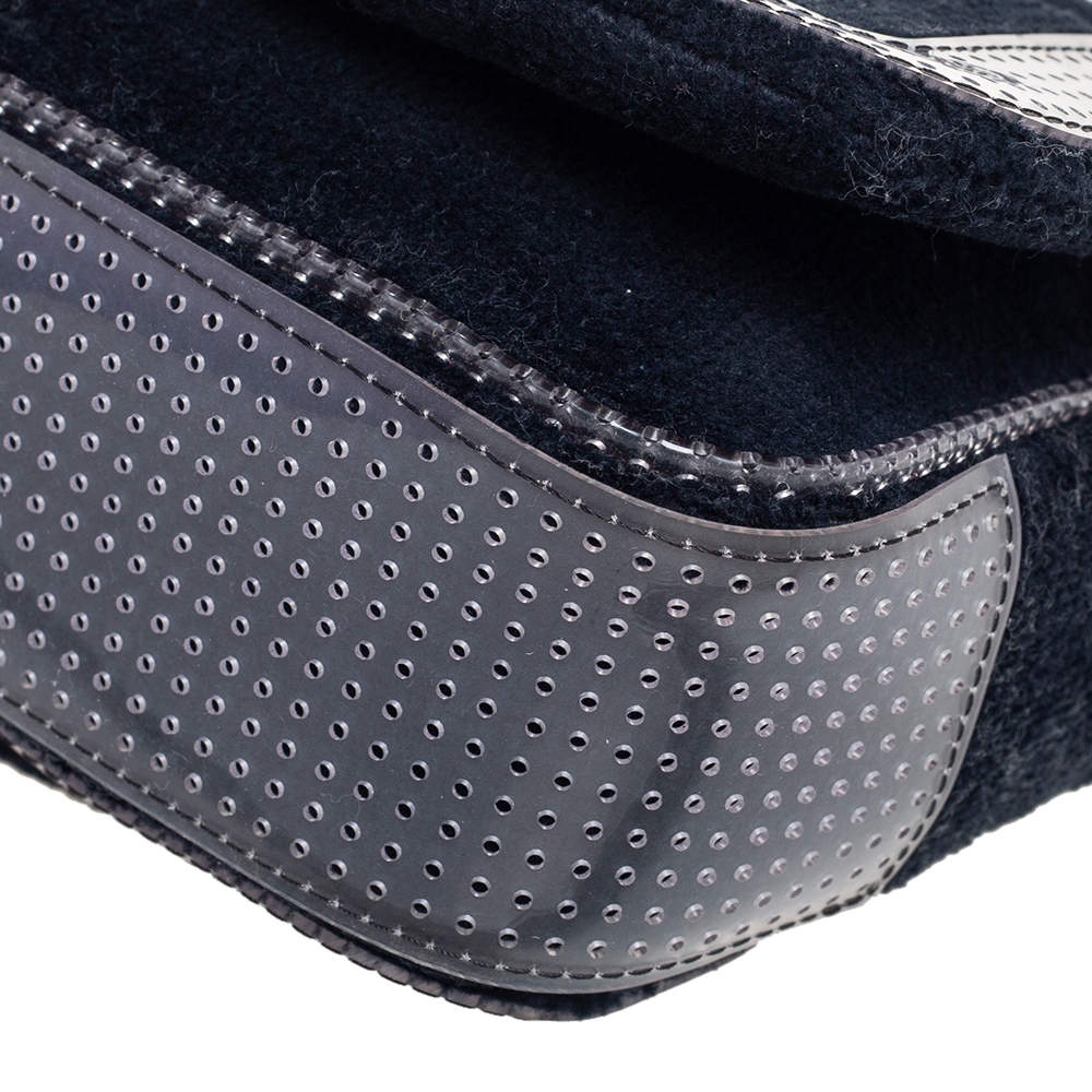 Chanel Terry Cloth CC Flap Bag - Blue Shoulder Bags, Handbags - CHA449754