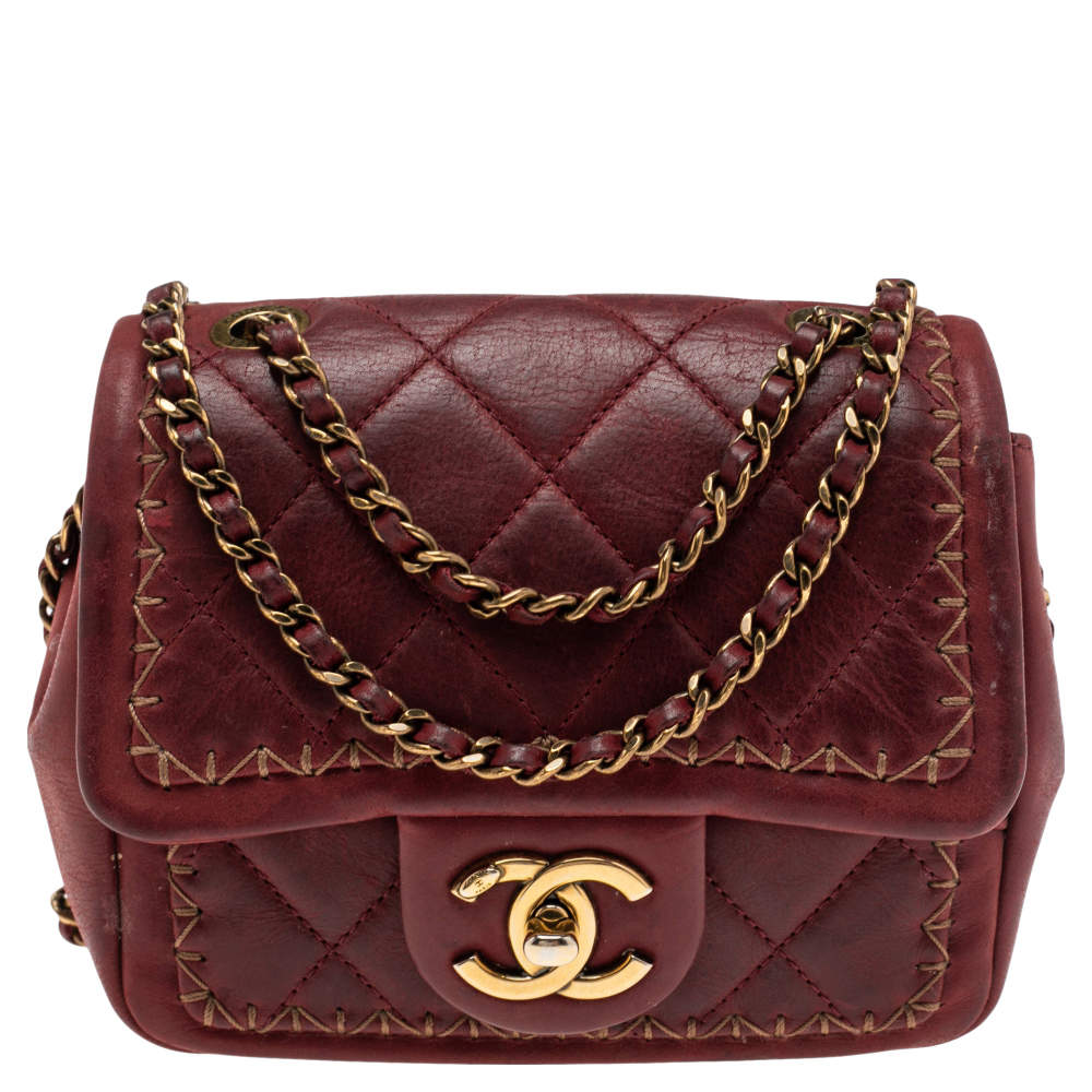 Chanel whipstitch flap bag sale