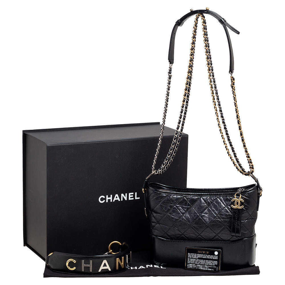 Chanel Shoulder Bag Gabrielle Black Leather ref.996036 - Joli Closet