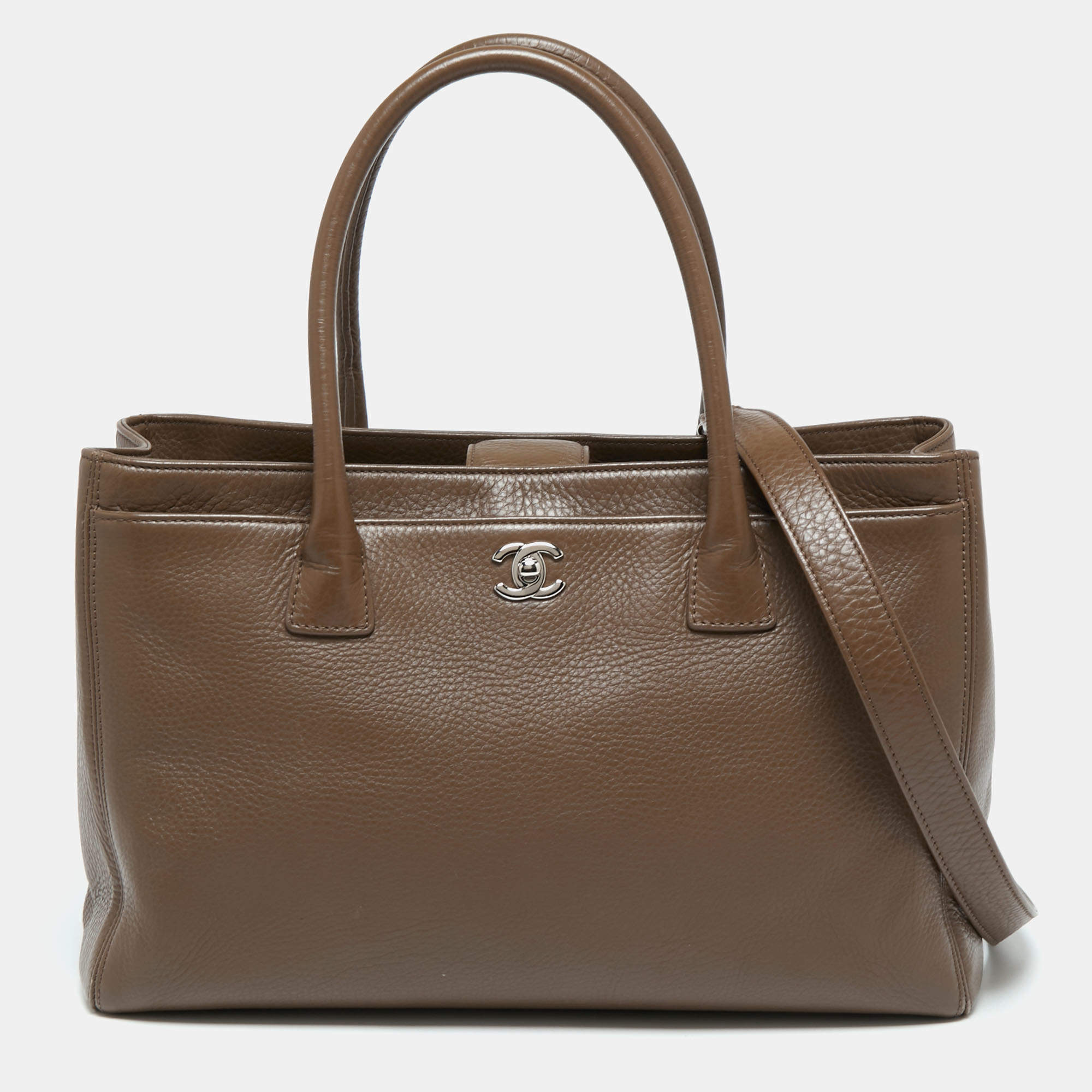 Chanel Brown Leather Executive Cerf Tote