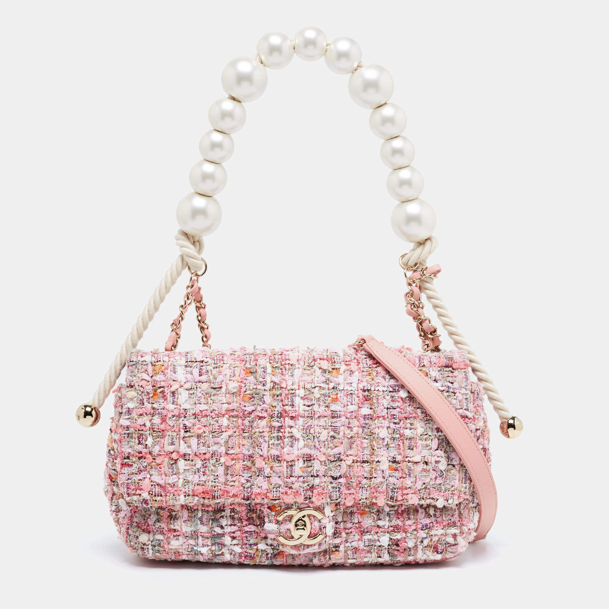 Pink best sale pearl handbag