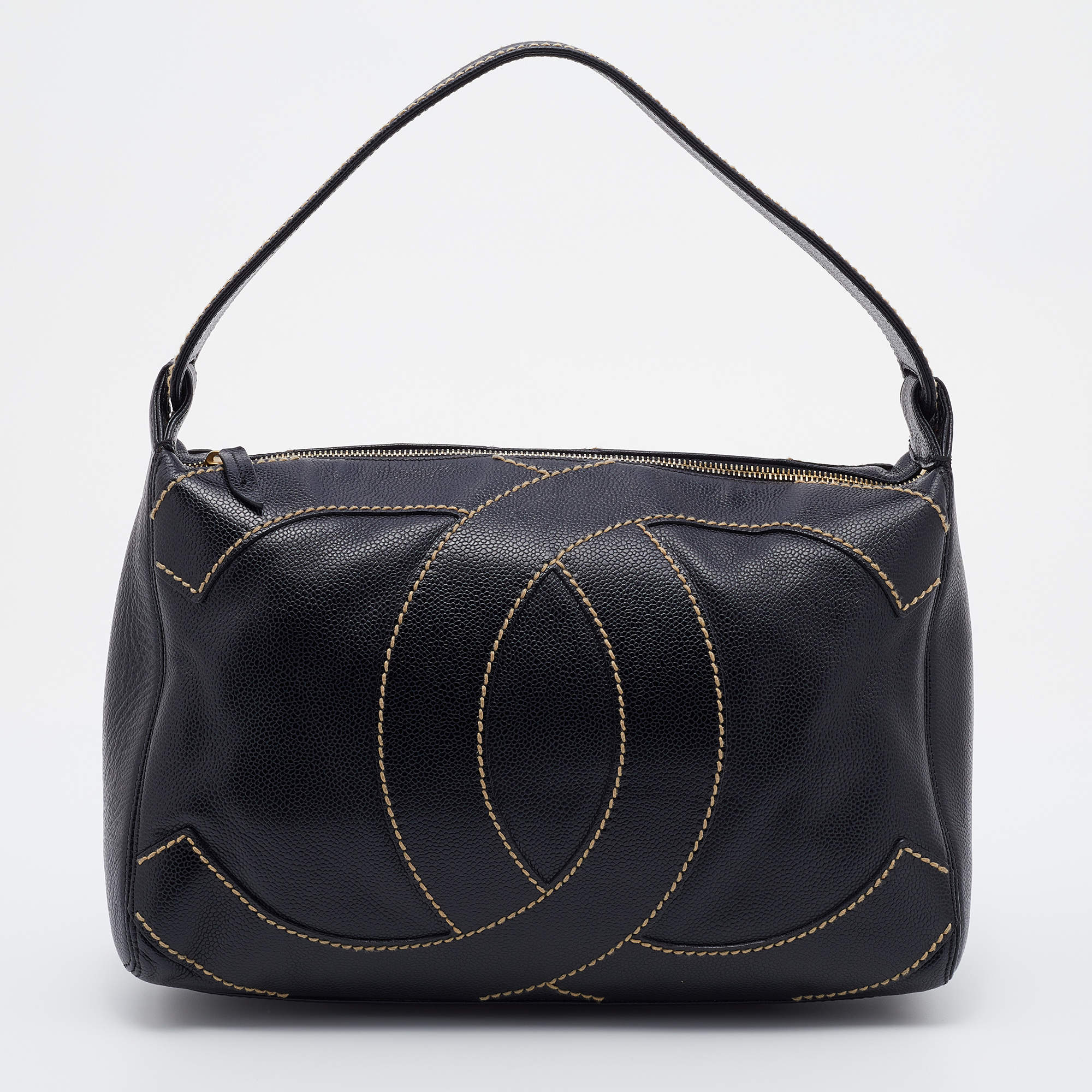 Chanel Surpique Hobo - Black Hobos, Handbags - CHA893126