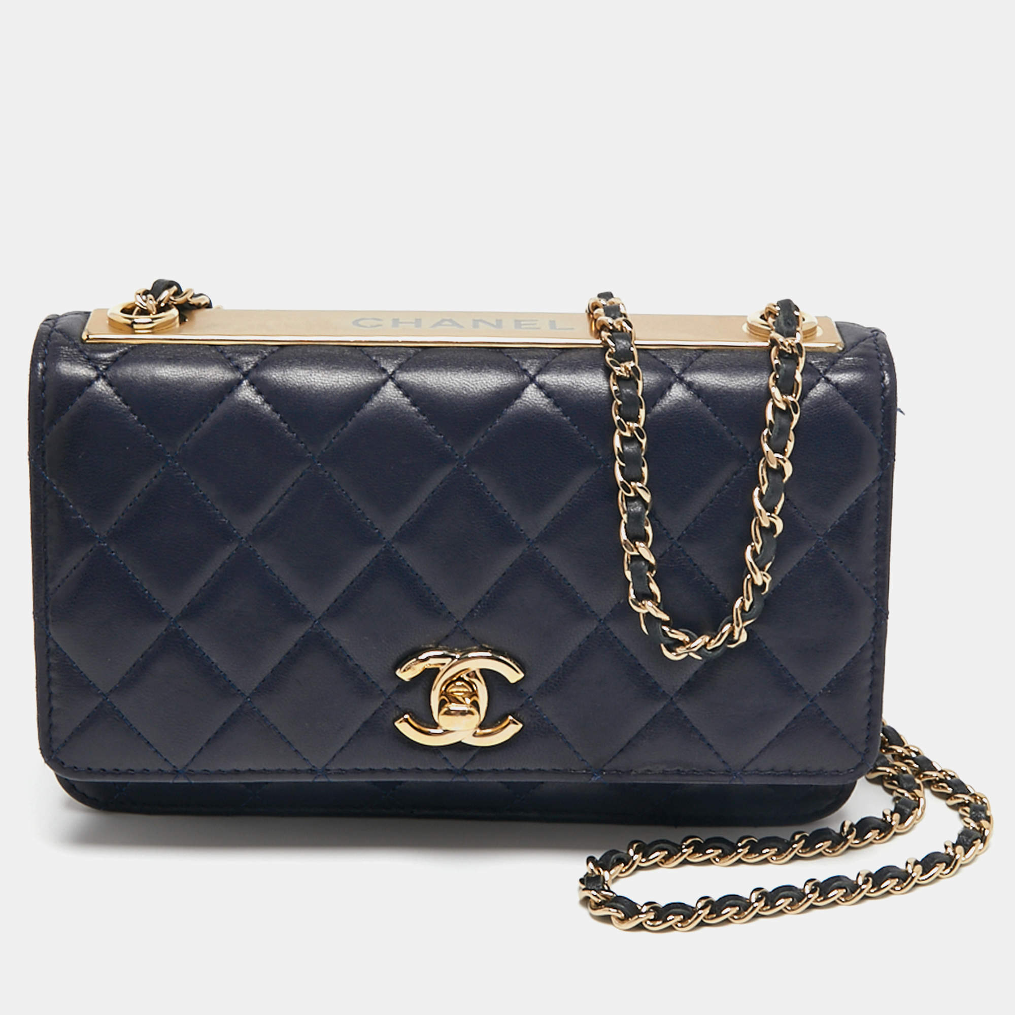 chanel wallet blue