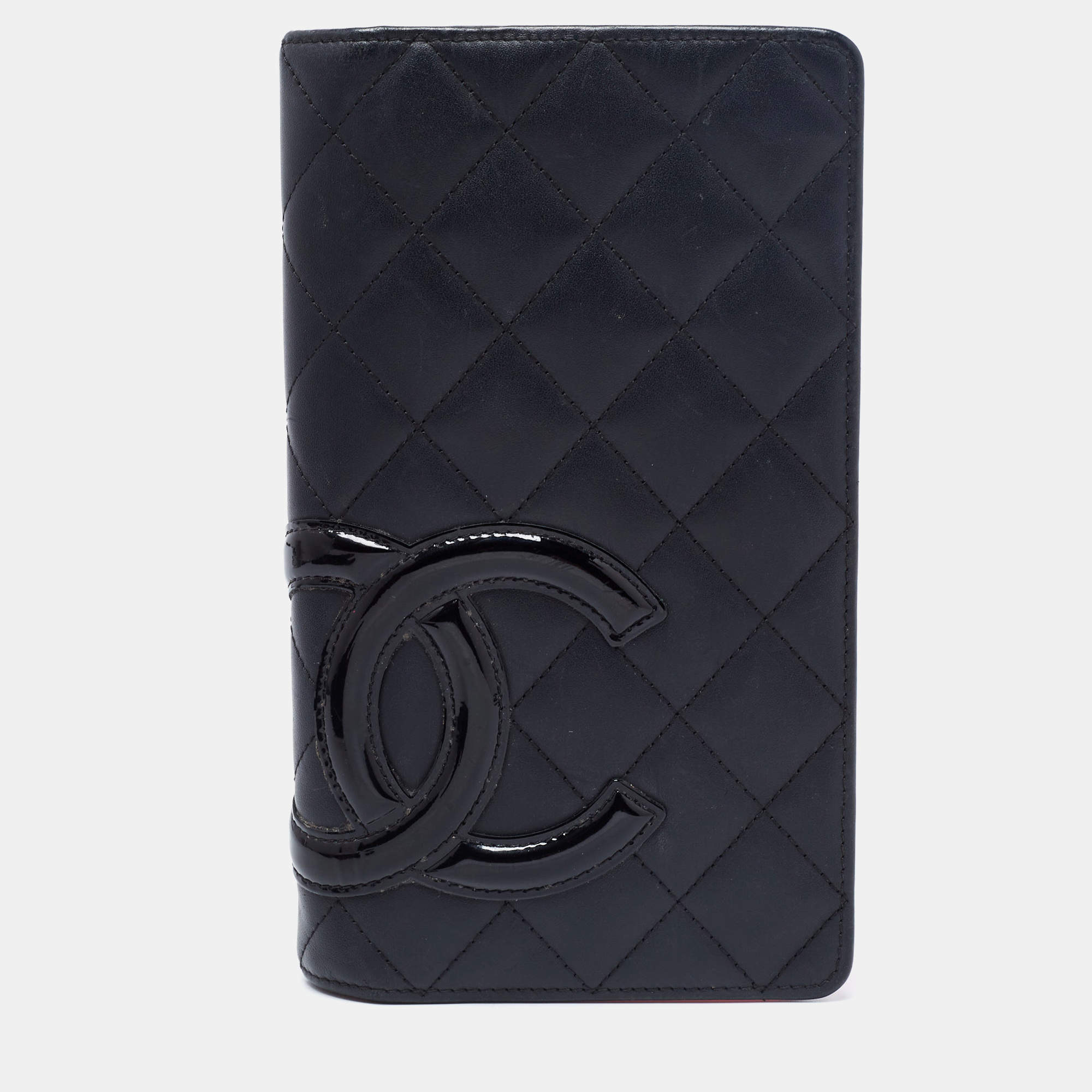 مملوكة مسبقًا Chanel Black Quilted Leather Cambon Ligne Bifold Wallet