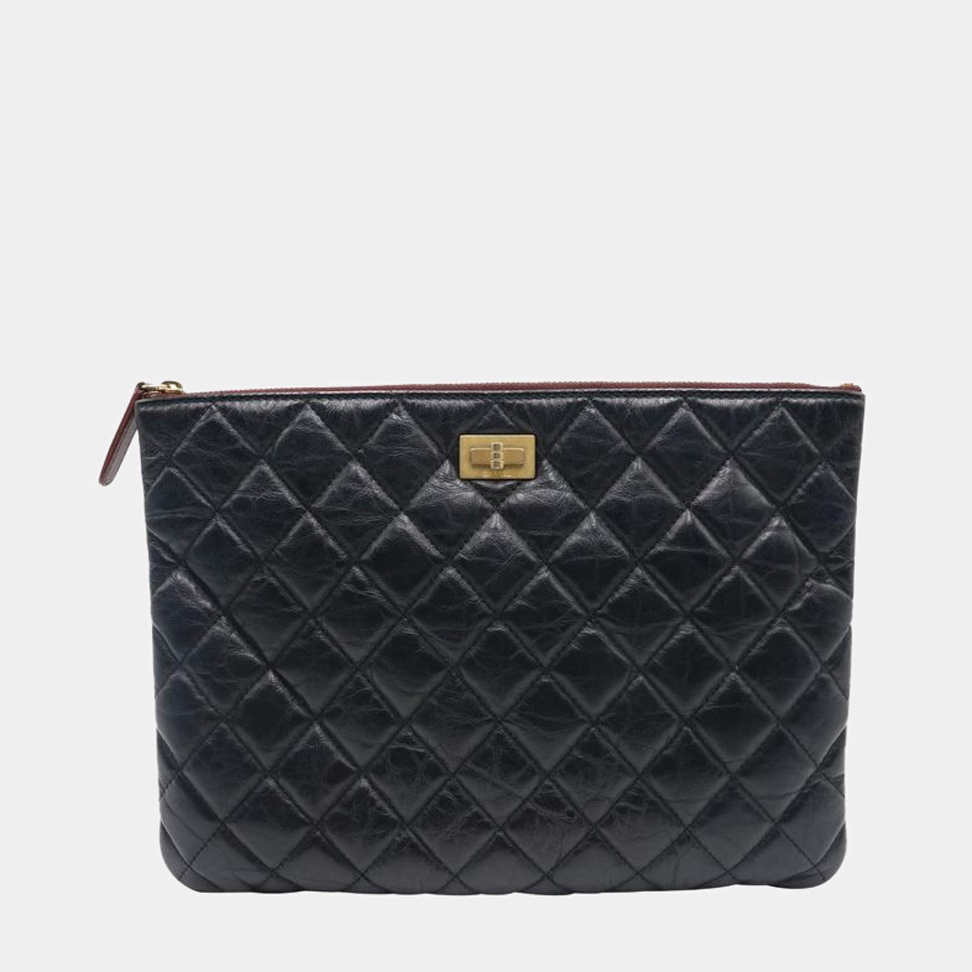 Chanel Black Leather Reissue O Case Clutch Bag Chanel | TLC