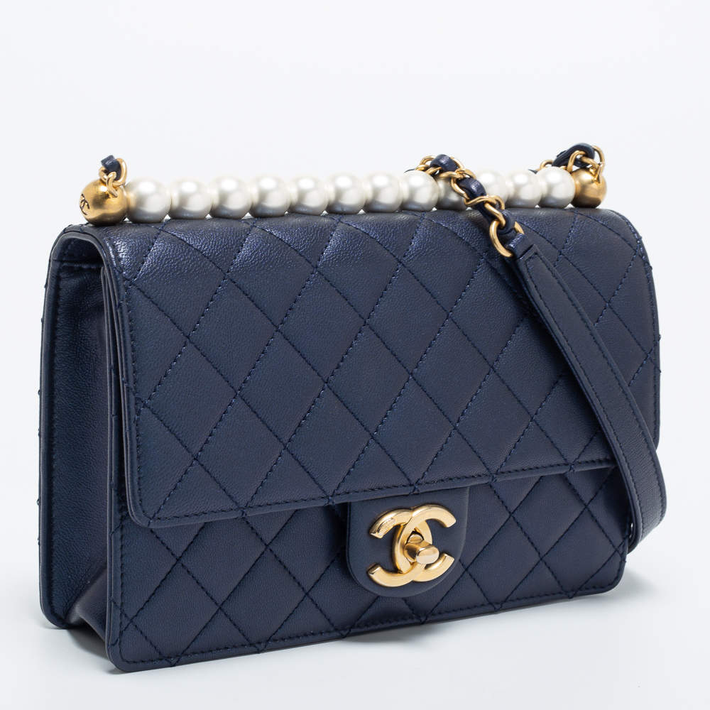 Chanel Medium Pearl Flap Bag - Kaialux