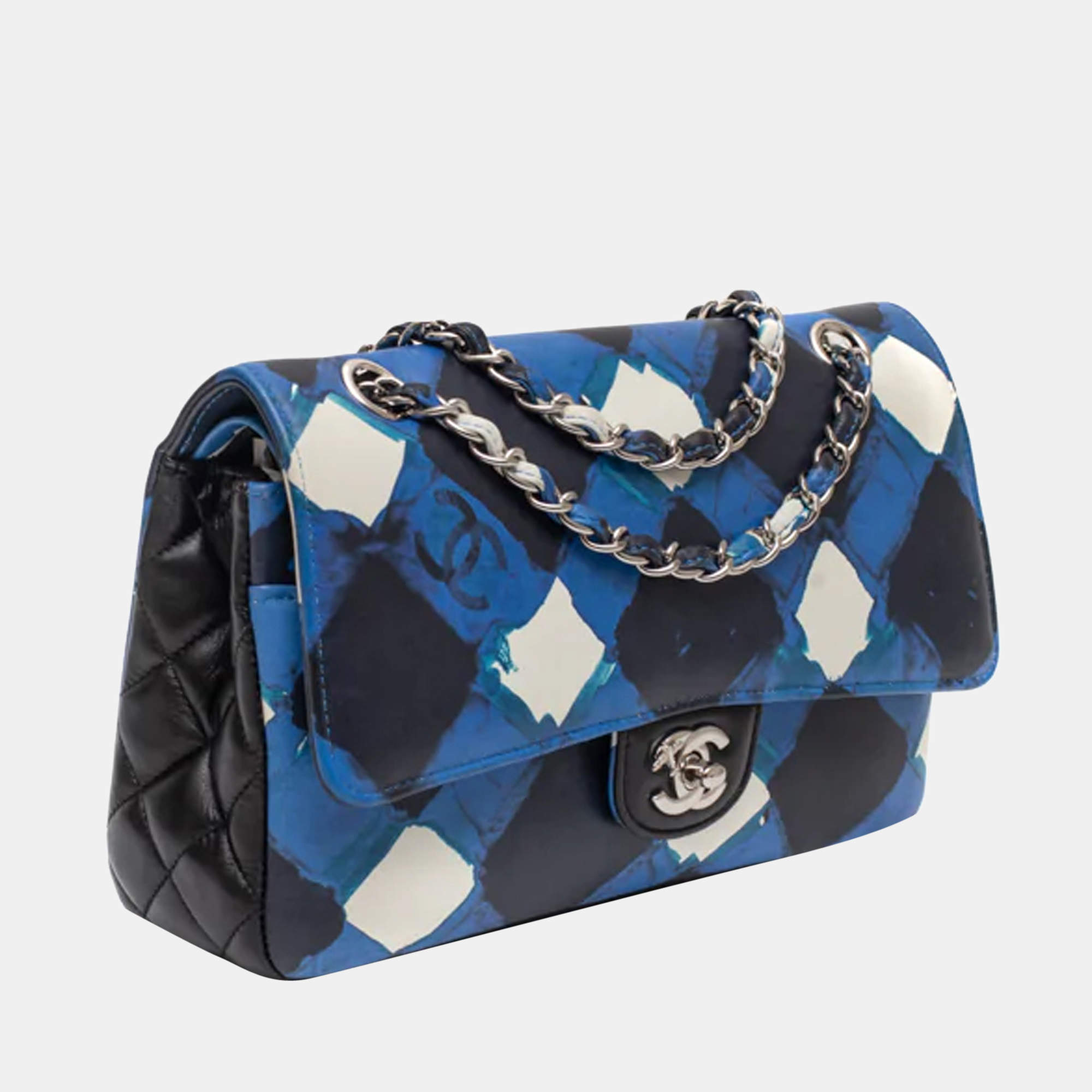 Chanel Blue/Black Leather Limited Edition Airline Flap Bag Chanel | TLC