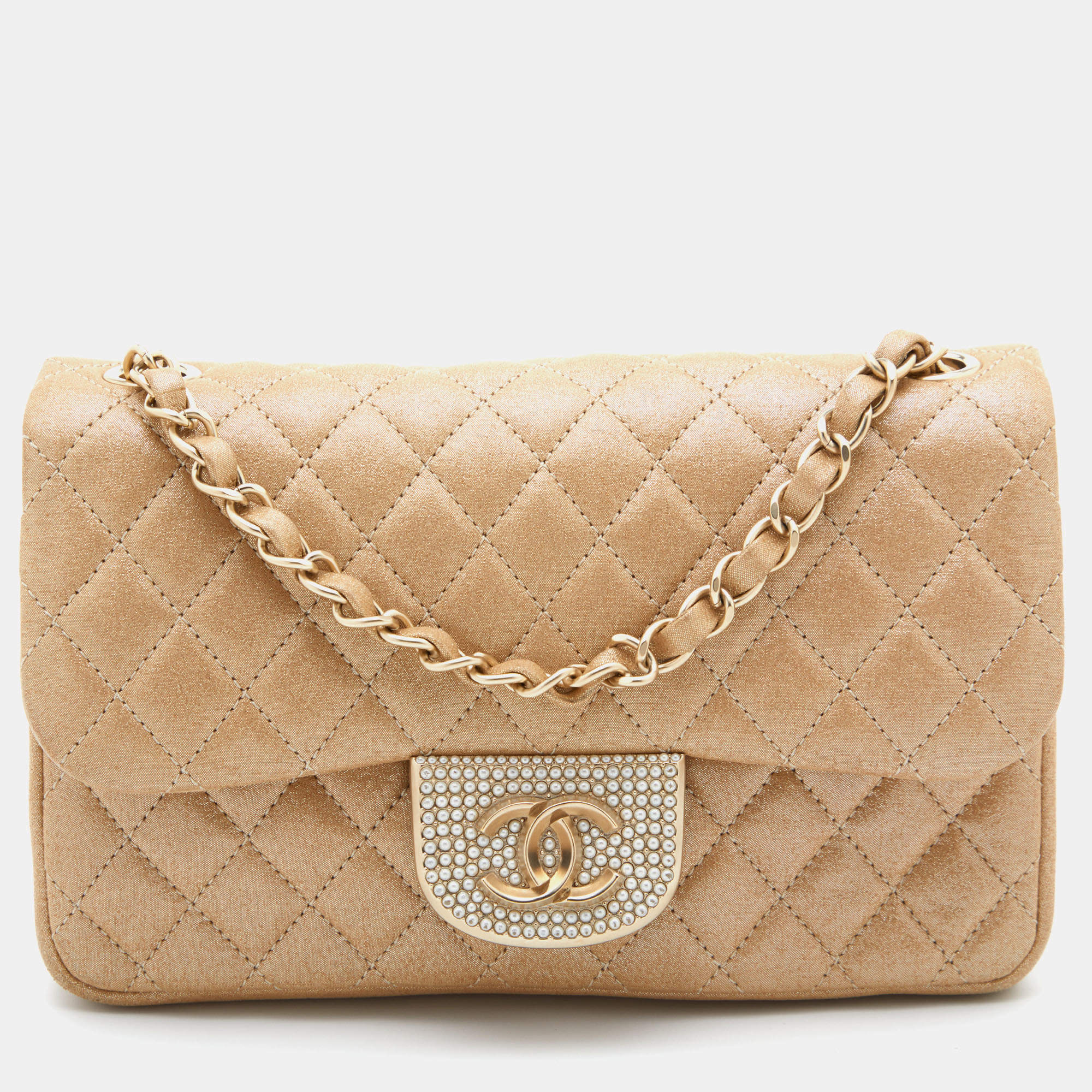 Sale* Auth New Chanel 2018 Gold Cc Crystal and 50 similar items
