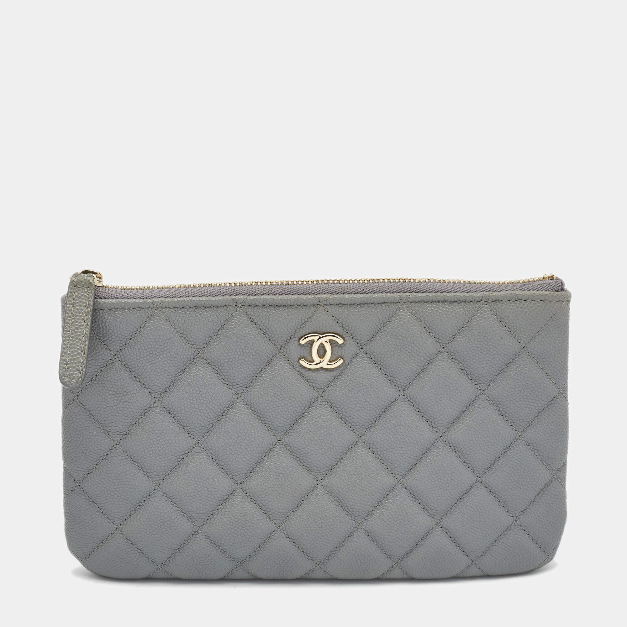 Chanel best sale grey purse