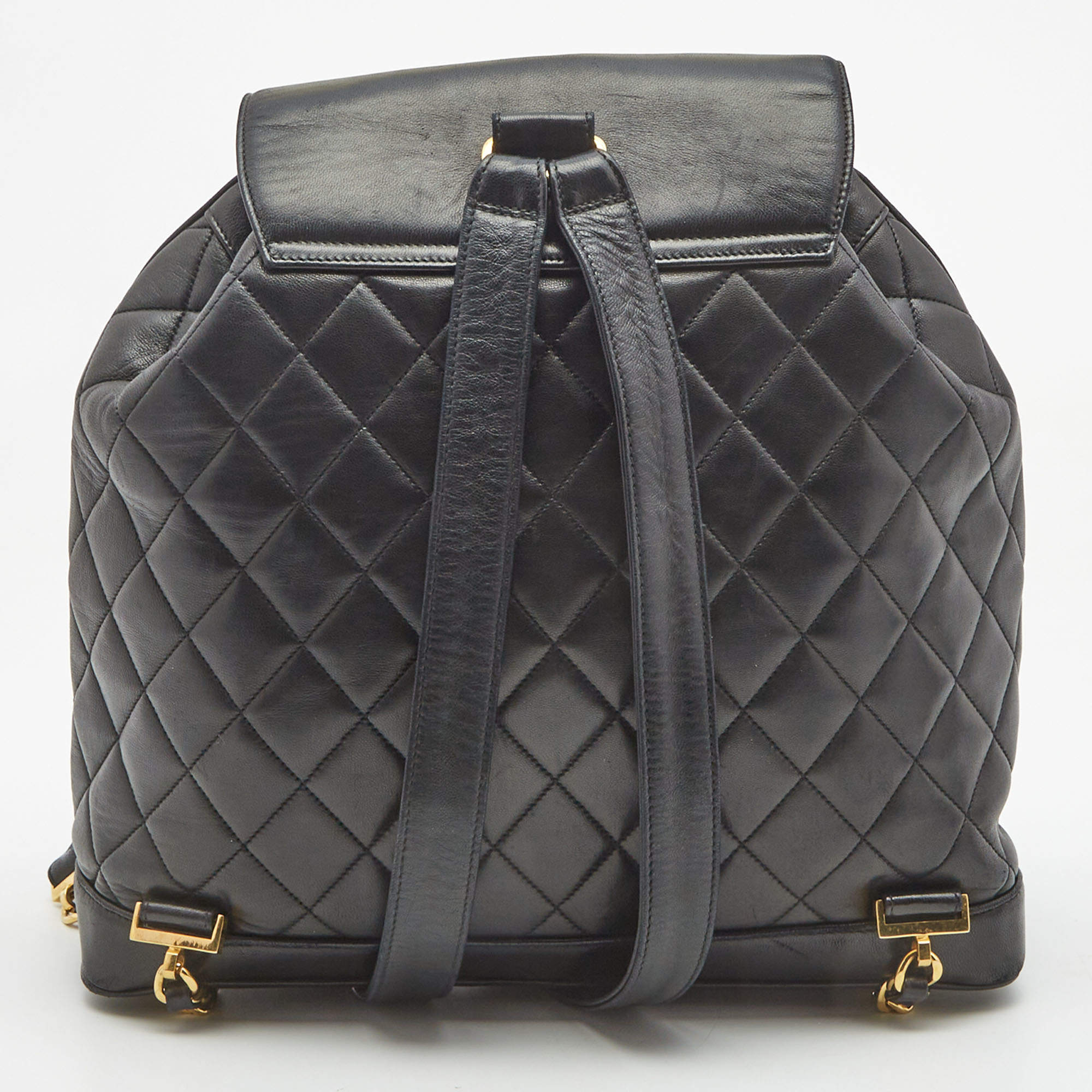 Leather backpack Chanel Black in Leather - 24969209