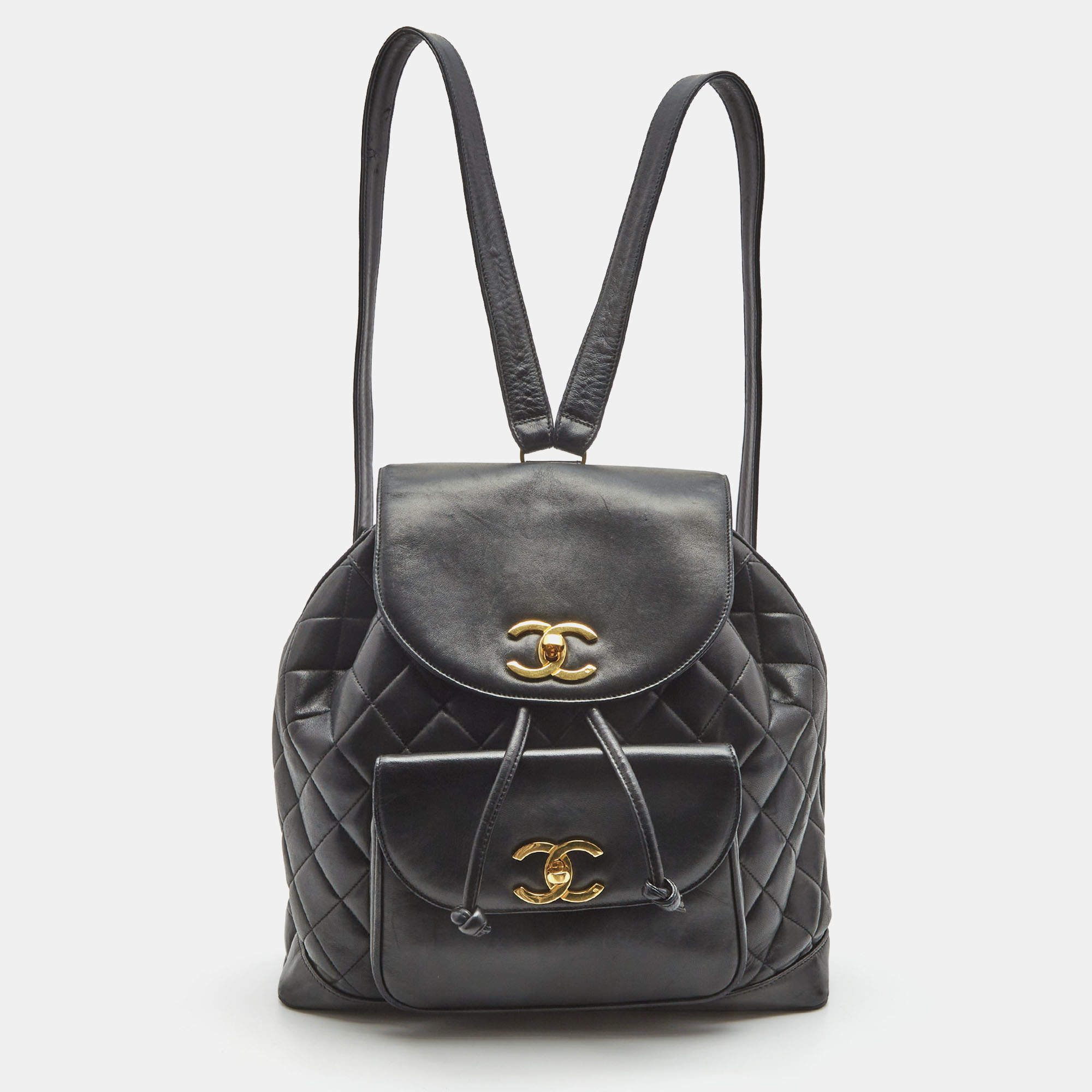 Chanel CC Day Backpack Quilted Caviar Mini Black 417552 – Rebag | Tas  wanita, Tas, Tas sepatu