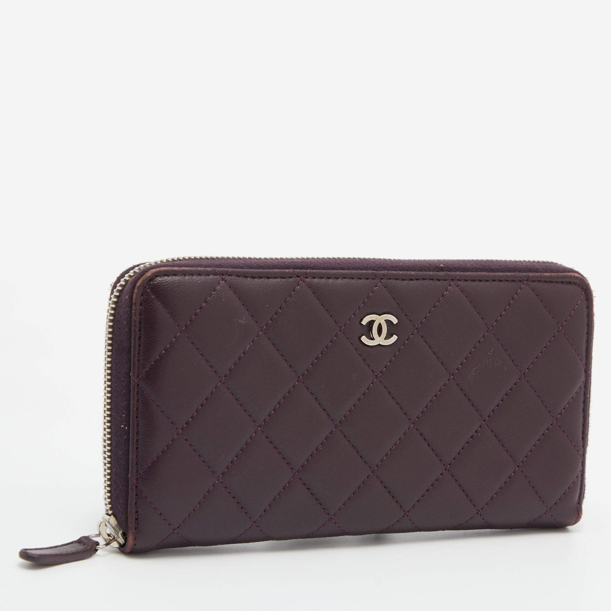 CHANEL Pre-Owned 2020 diamond-quilted wallet-on-chain - Farfetch