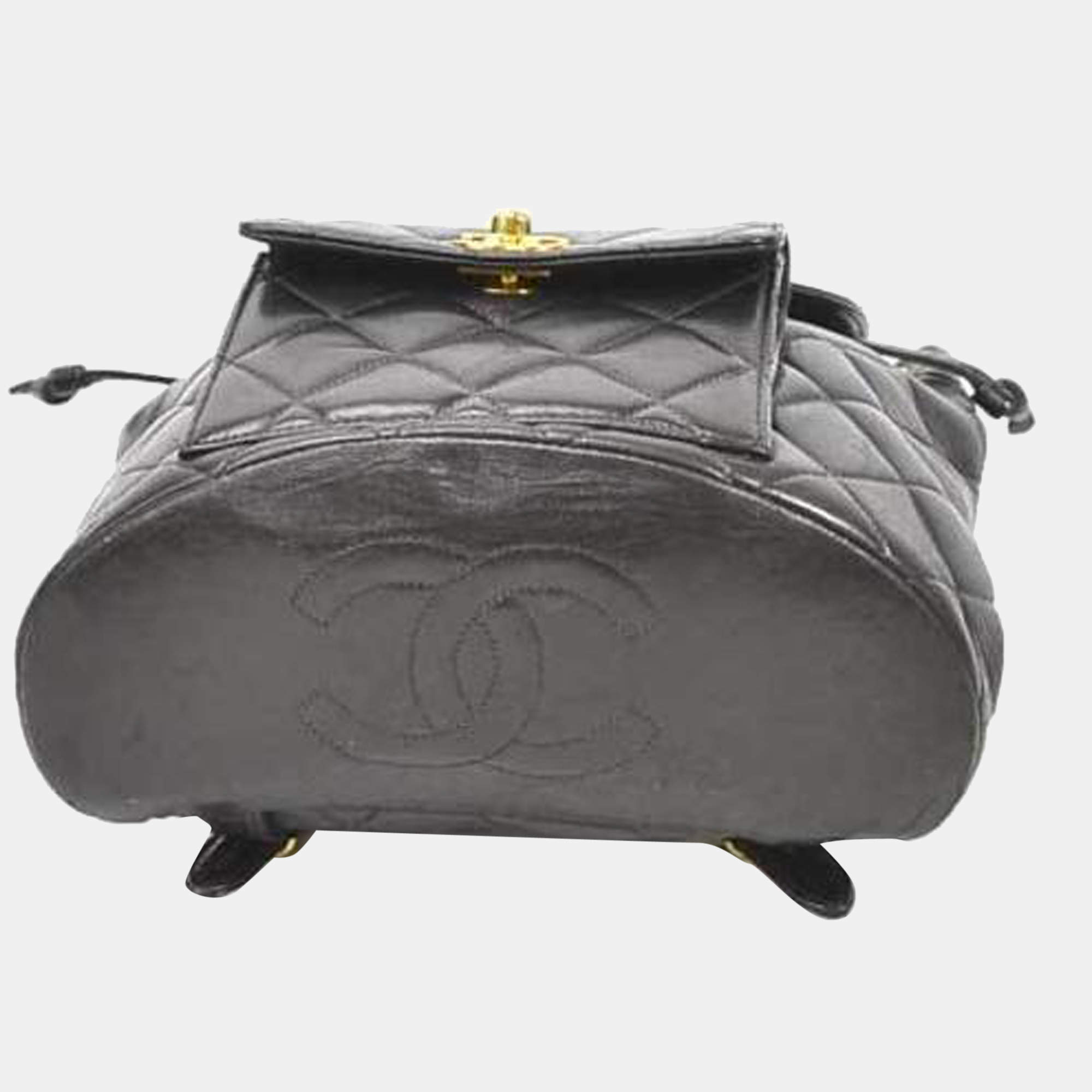 Leather backpack Chanel Black in Leather - 24969209