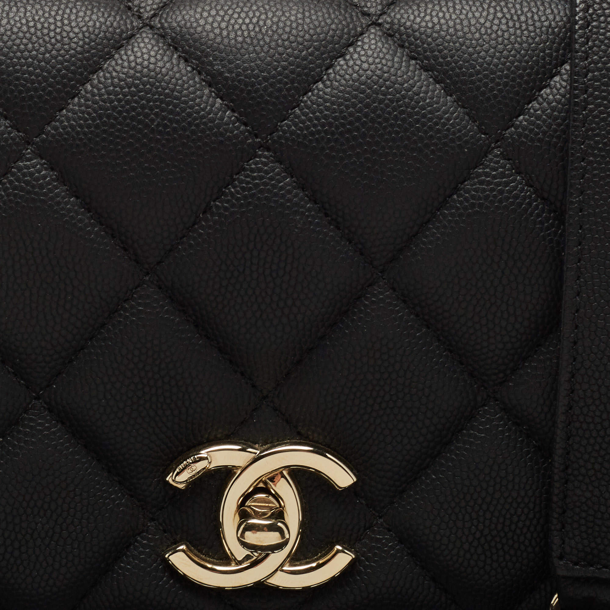 CHANEL Caviar Quilted Small Business Affinity Flap Black 1287475