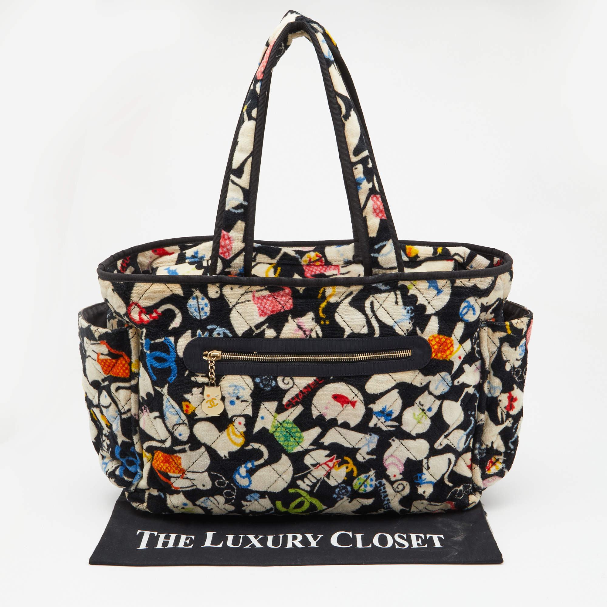 Chanel Printed Cotton Terry Baby Diaper Bag |