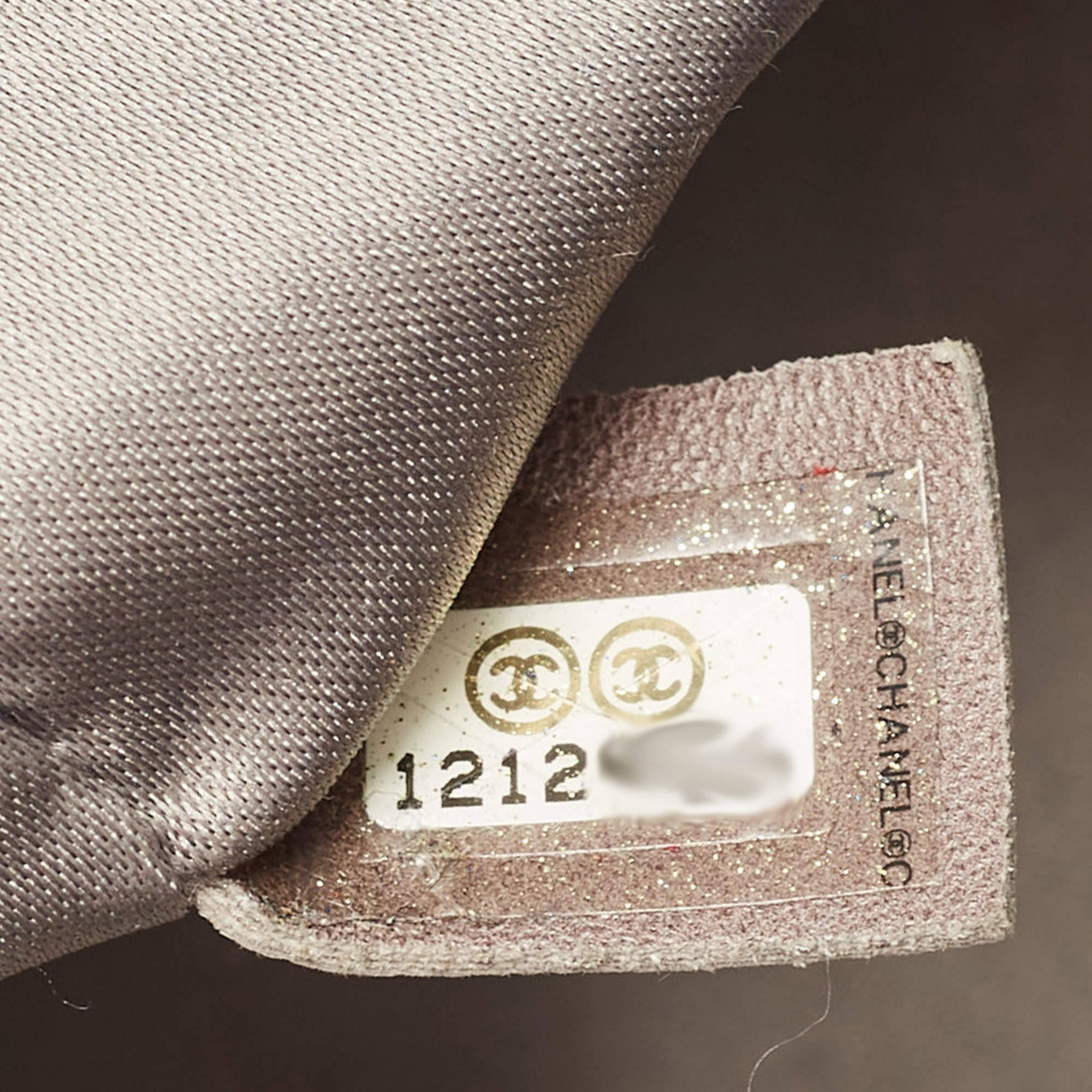 Chanel A31405 Luxe Ligne Bowler Metallic Bronze Calfskin Shoulder Bags SHW