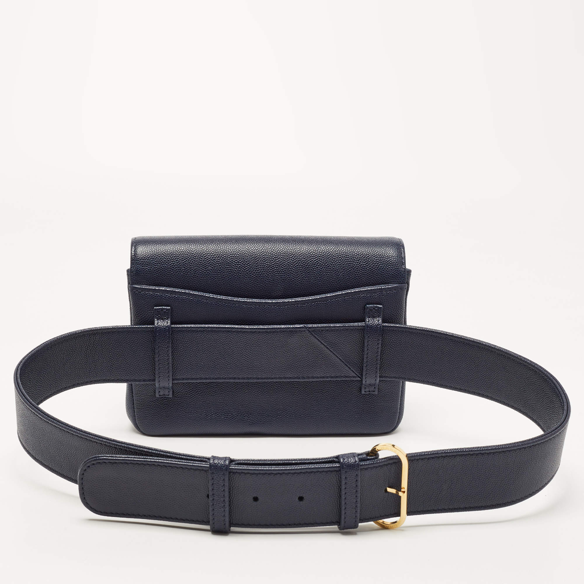 Chanel Black Caviar Captain Gold Belt Bag Q6A3W00FKB001