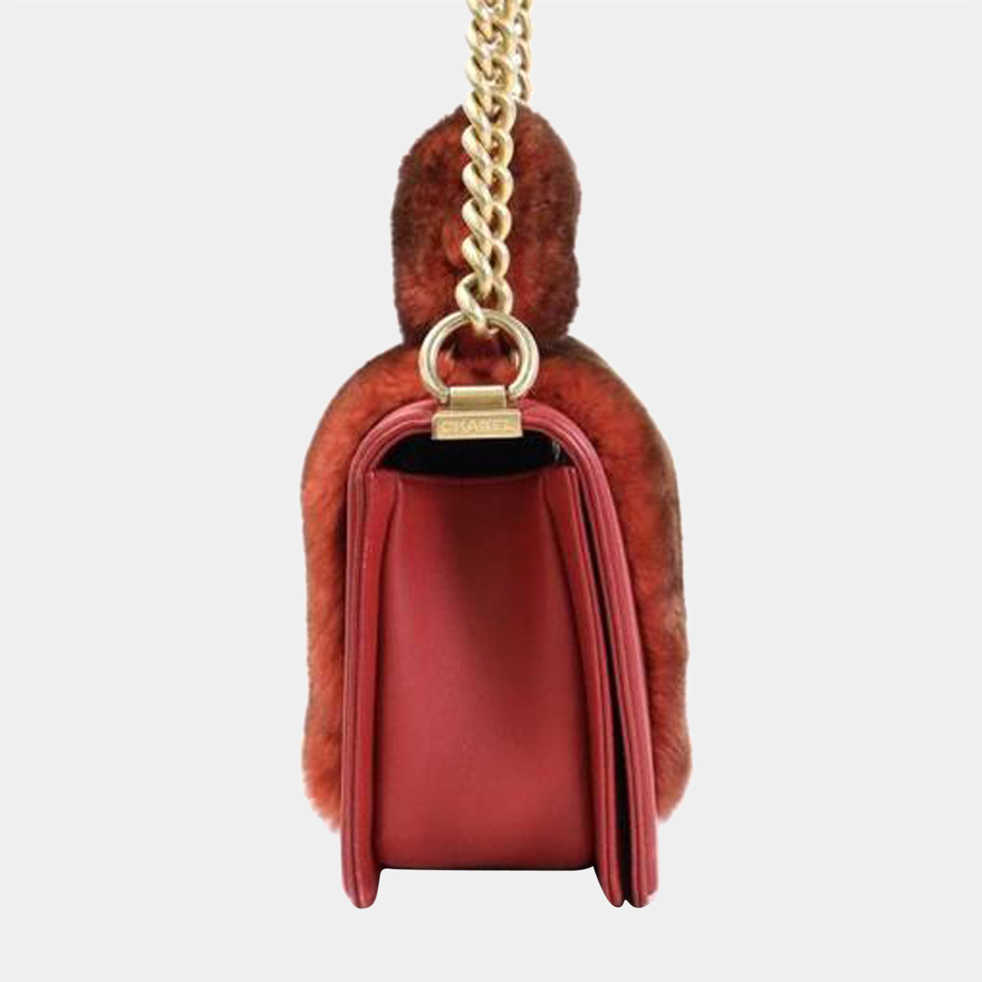 Chanel Brown Orylag Top Handle Boy Bag
