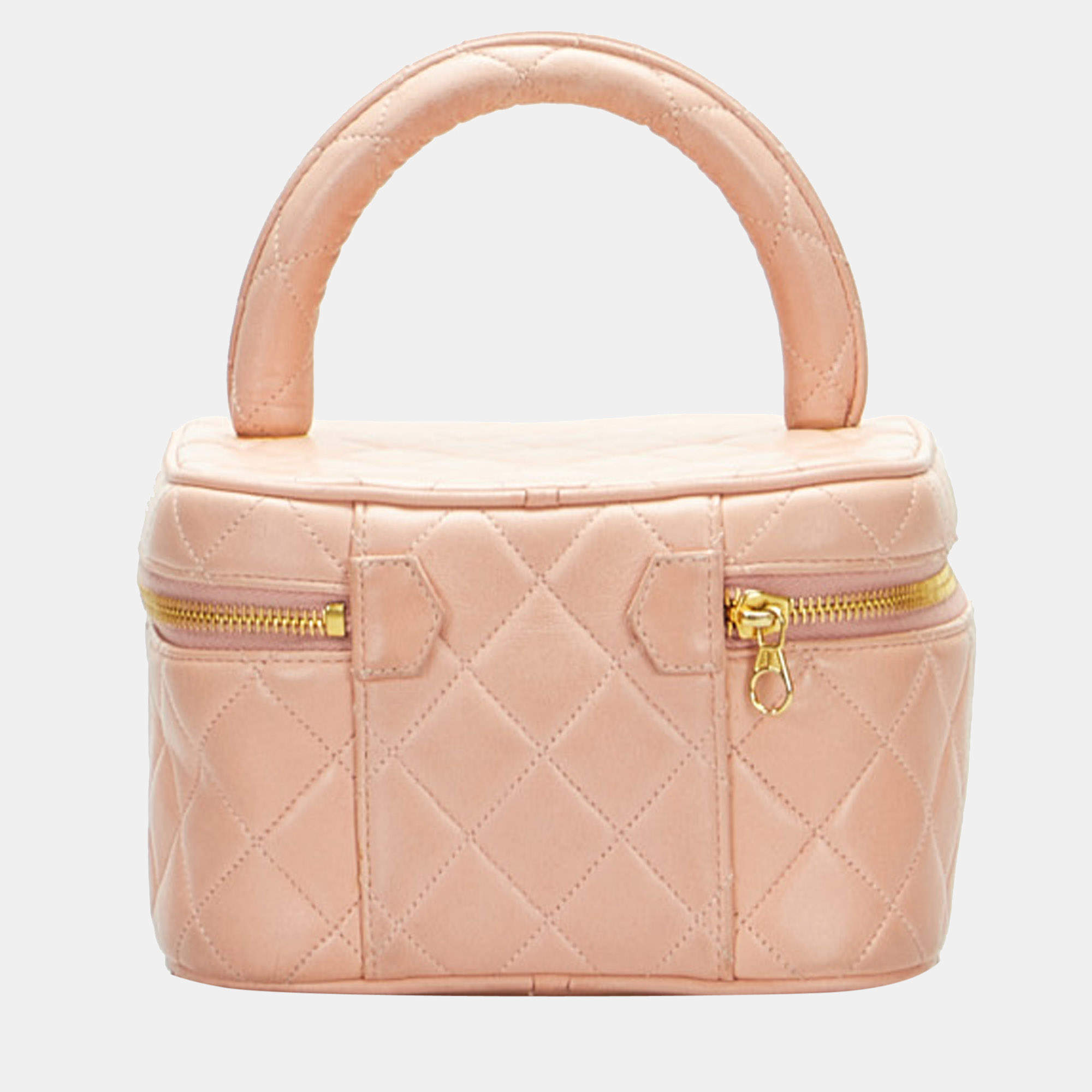 Chanel Pink CC Matelasse Vanity Bag Chanel