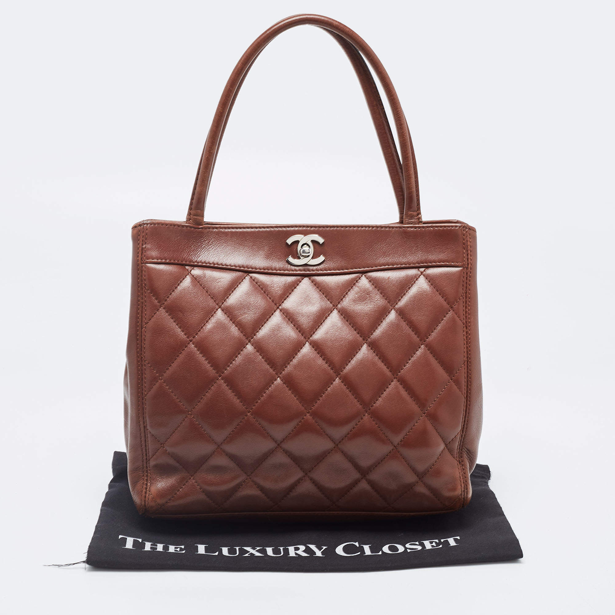 CHANEL Caviar Quilted Rolled Up Tote Beige 734931