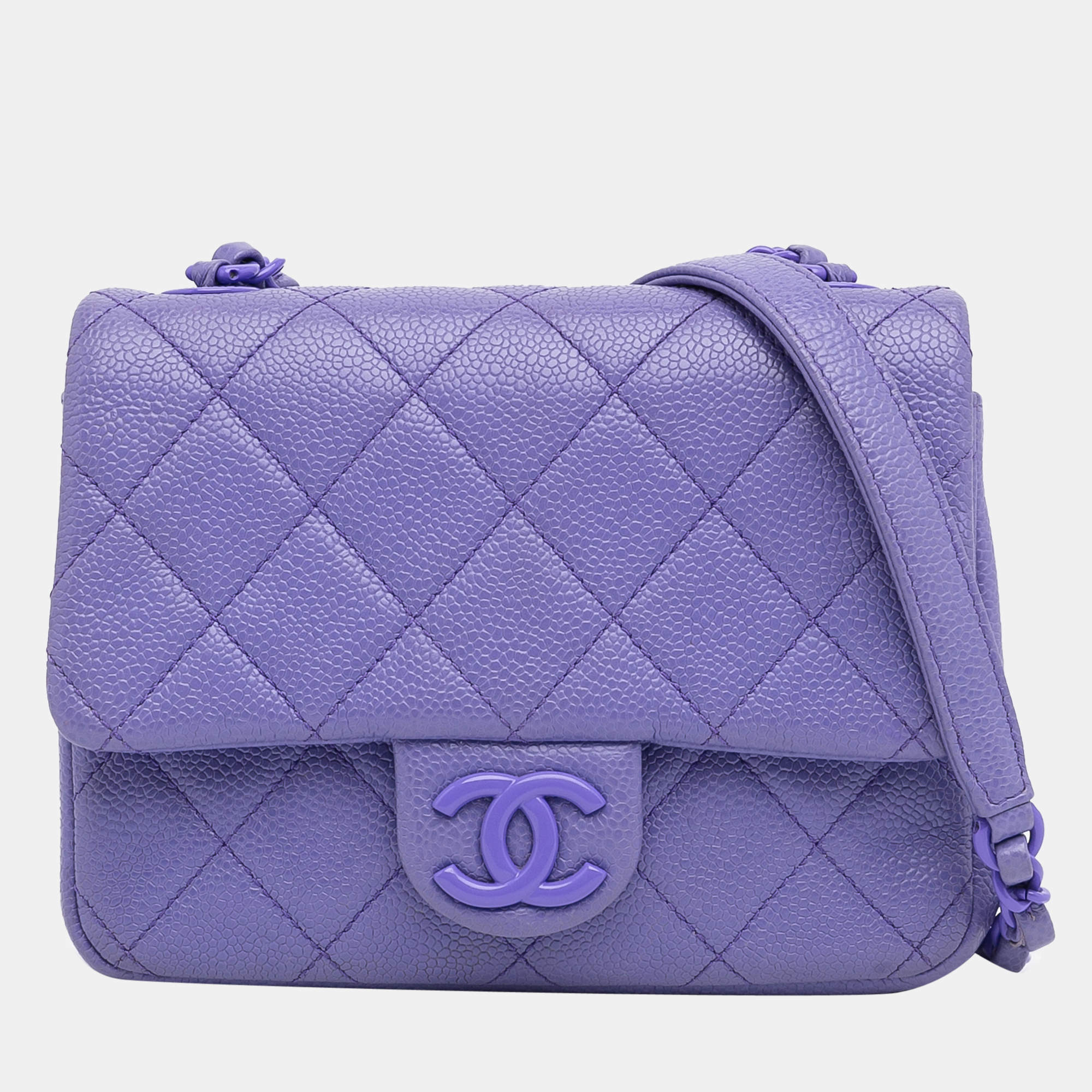 Chanel Purple Incognito Square Flap Bag Chanel
