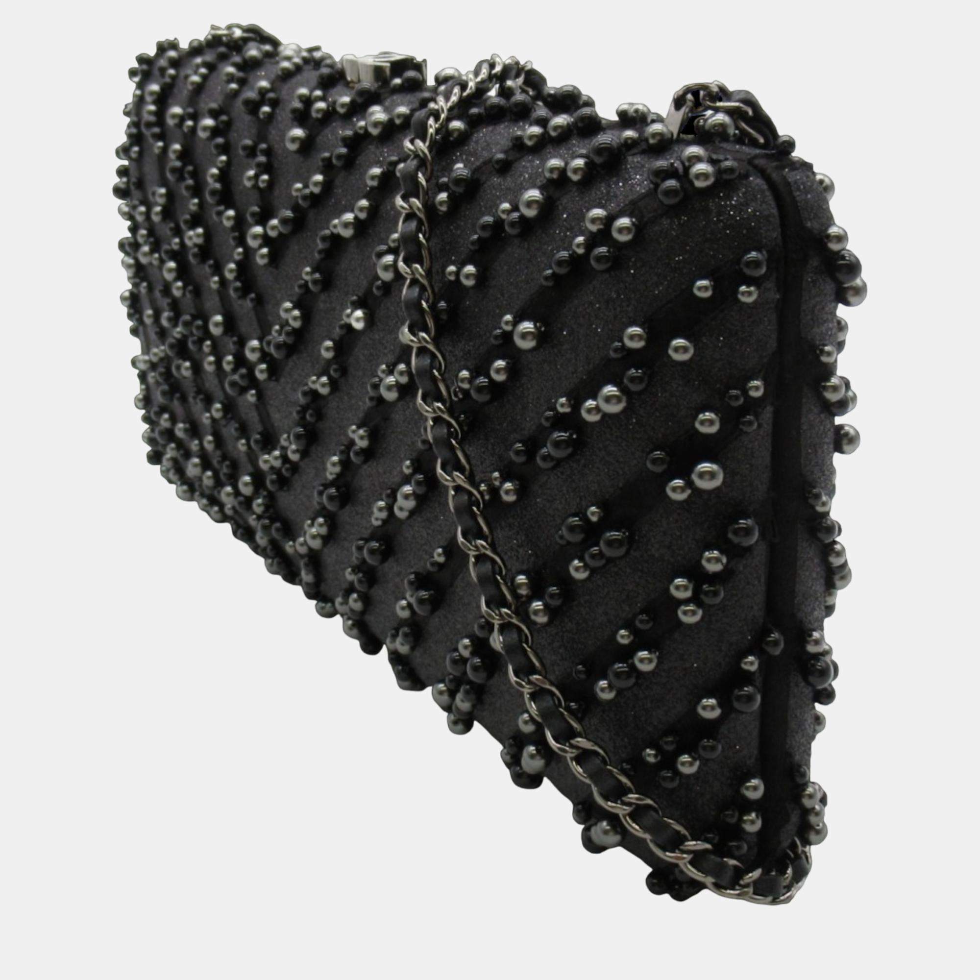 Caviar Beaded Clutch Handbag