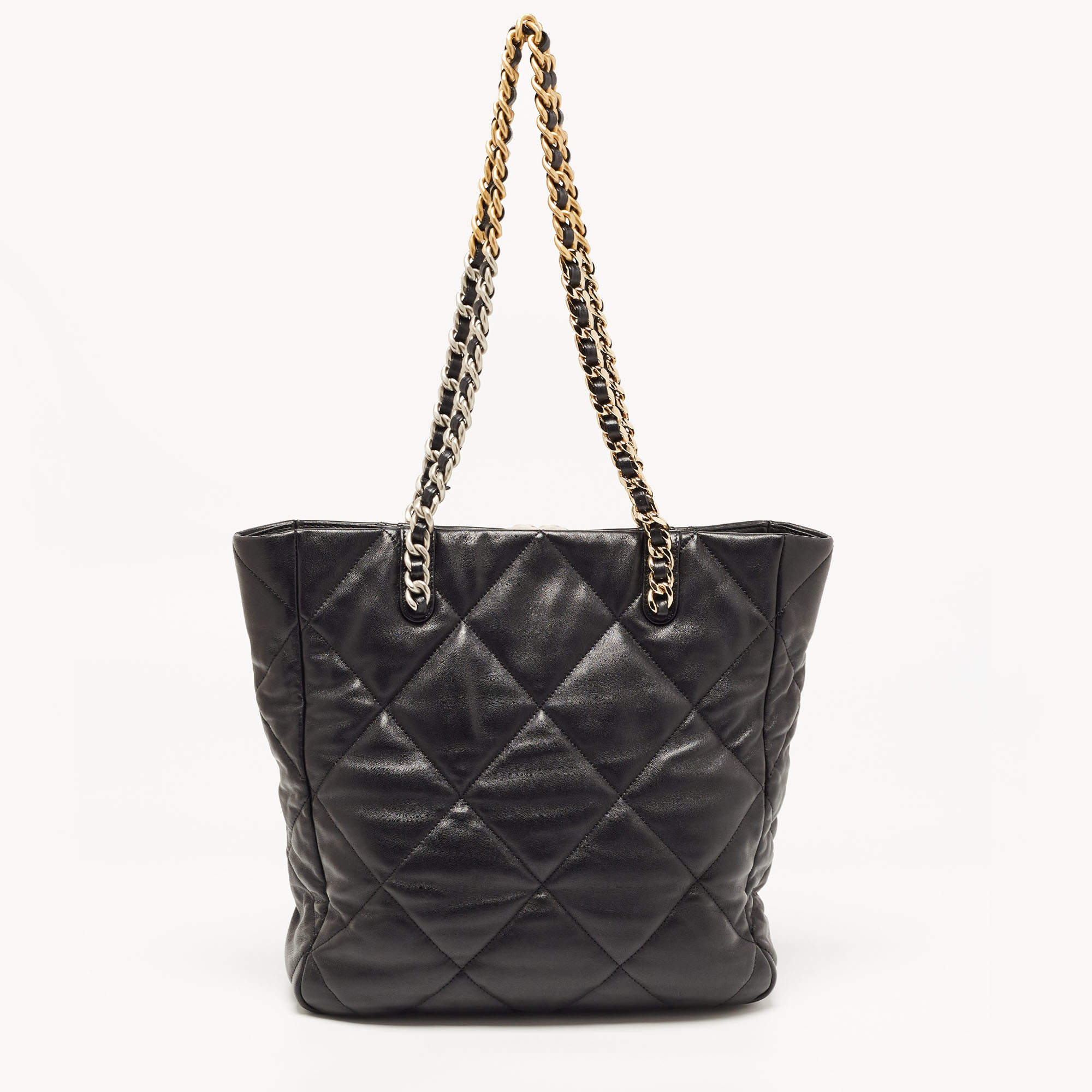 Chanel Timeless Tote Bag Black Calfskin Gold Hardware – Madison Avenue  Couture