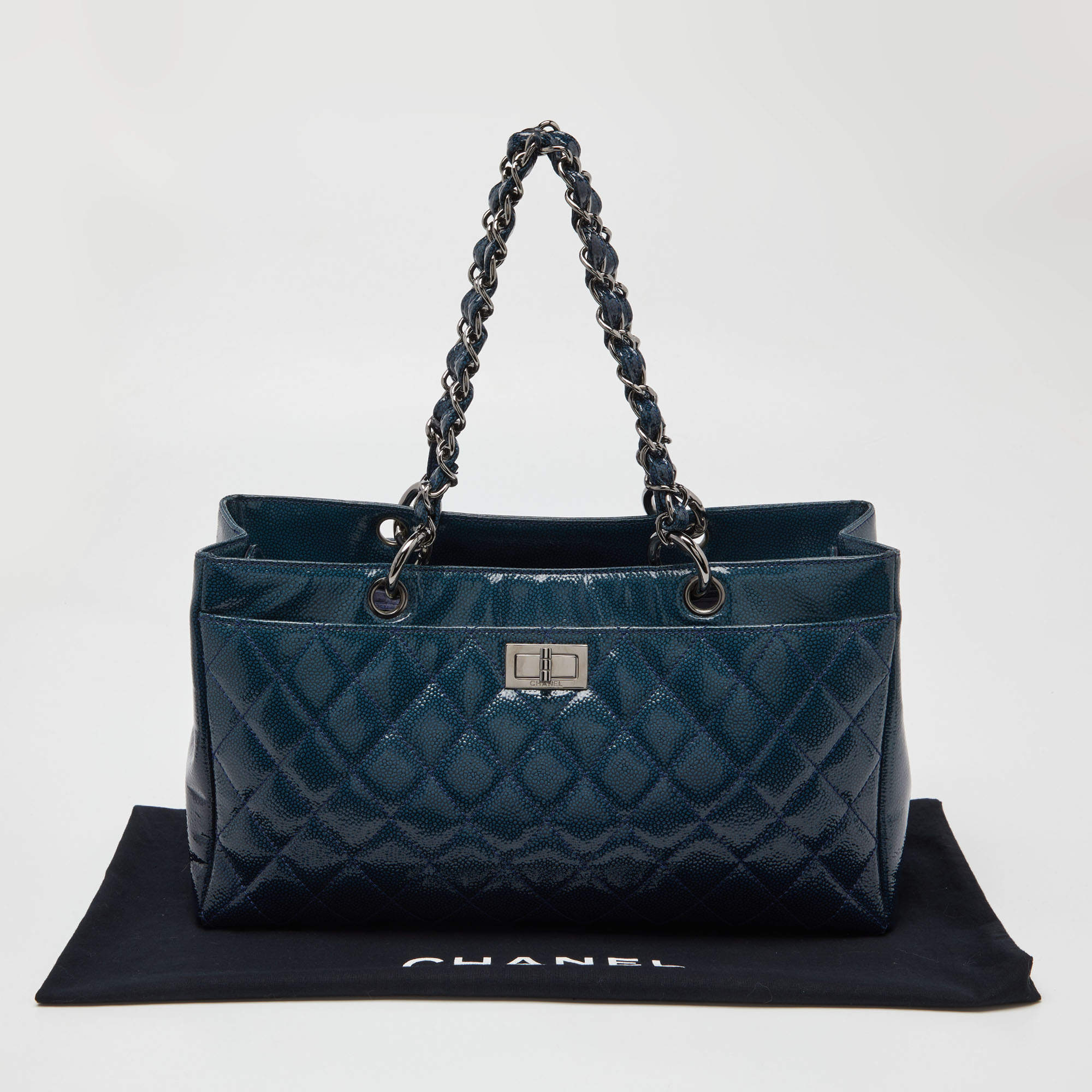 Chanel blue tote online