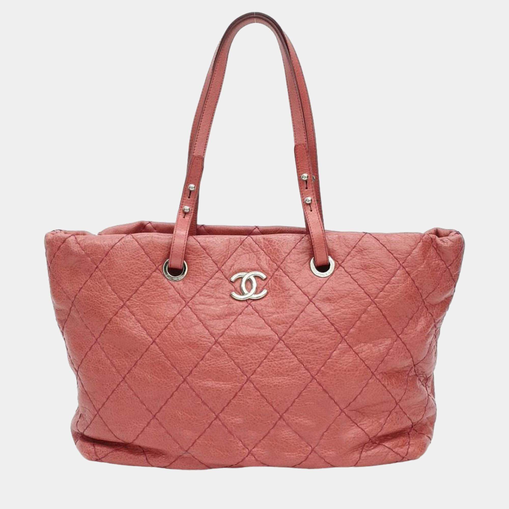 Chanel Pink Wild Stitch Shoulder Bag